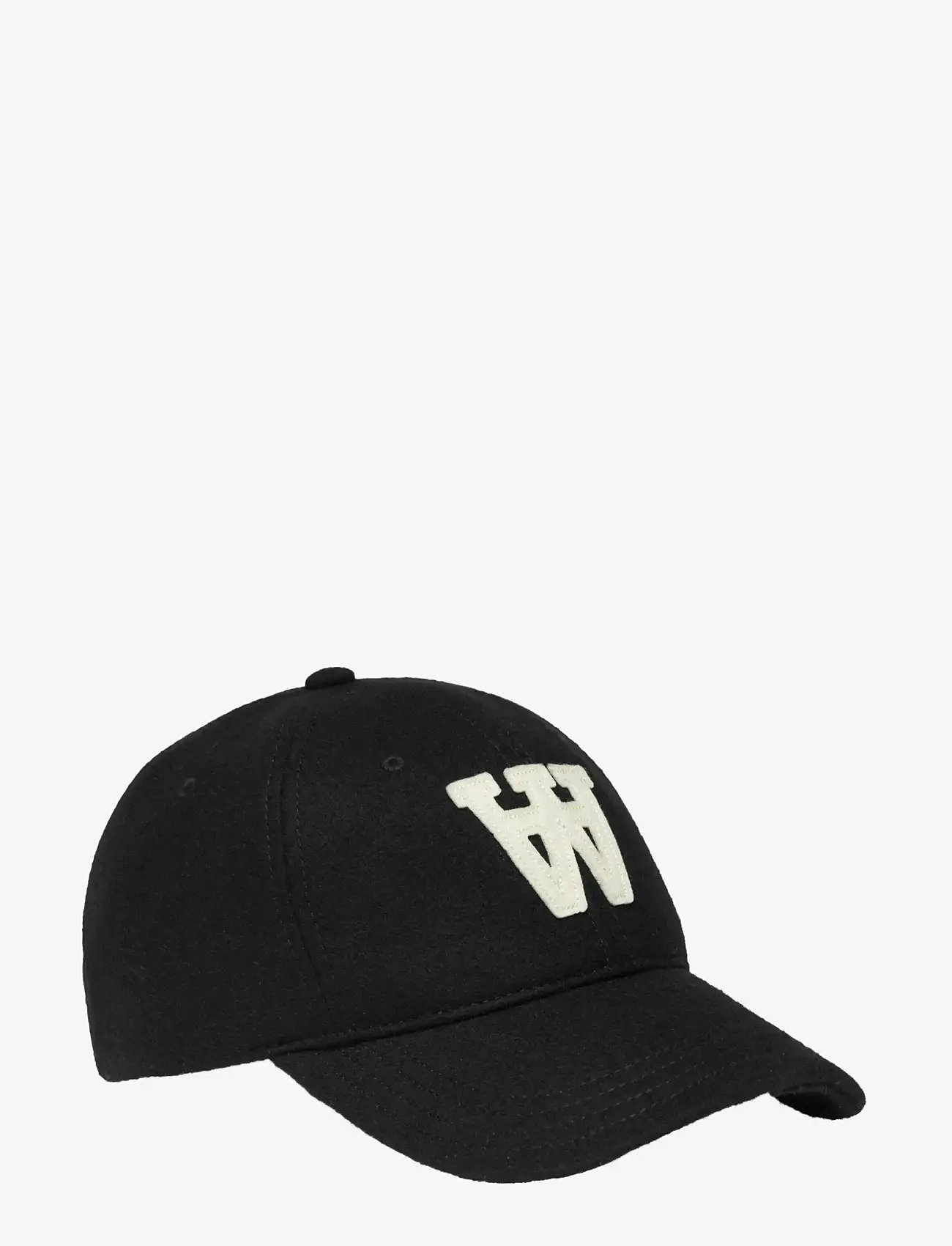 WOOD WOOD - WWAA felt patch cap 25250 - caps - black - 1
