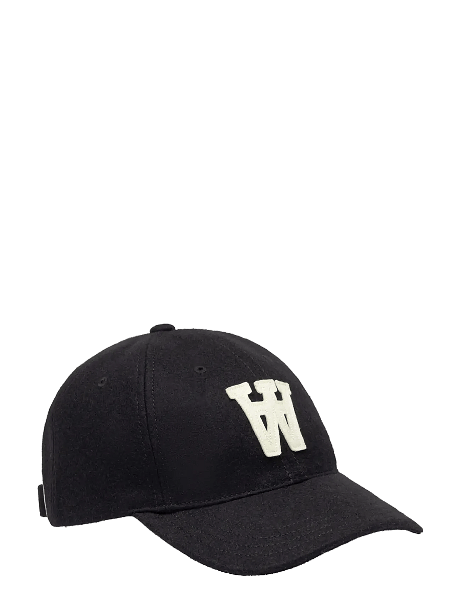 WOOD WOOD - WWAA felt patch cap 25250 - kepsar - black - 1