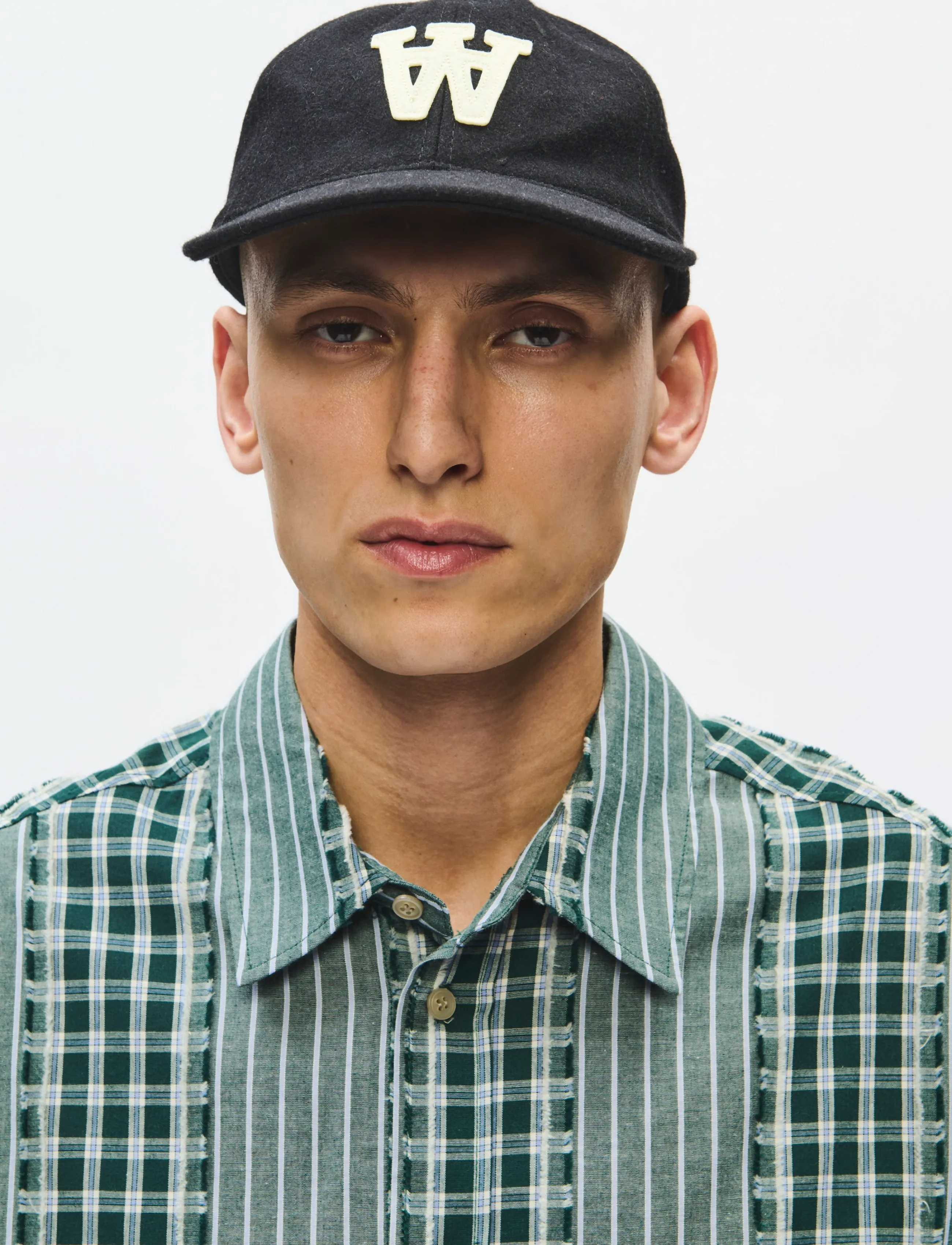 WOOD WOOD WWAA felt patch cap 25250 - Festival-outfit - BLACK / black