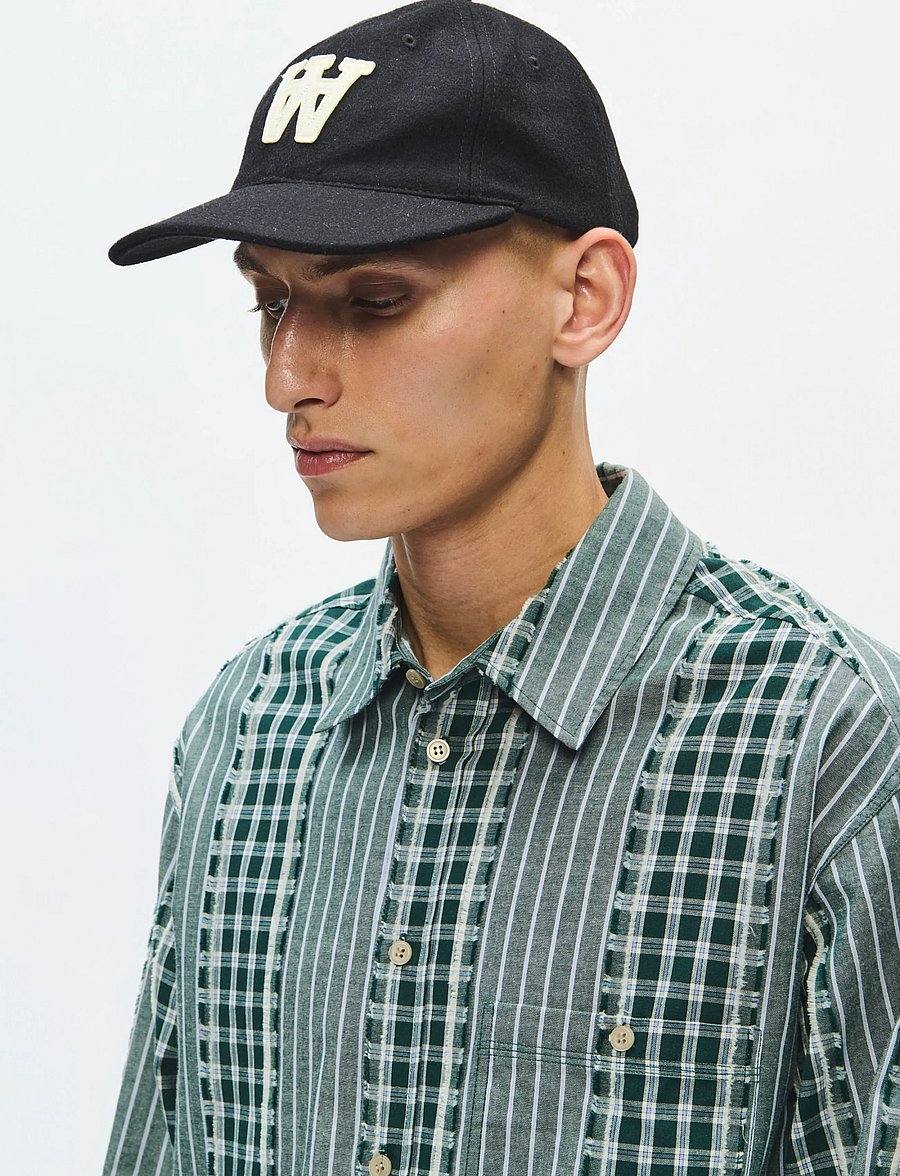 WOOD WOOD - WWAA felt patch cap 25250 - kappen - black - 2