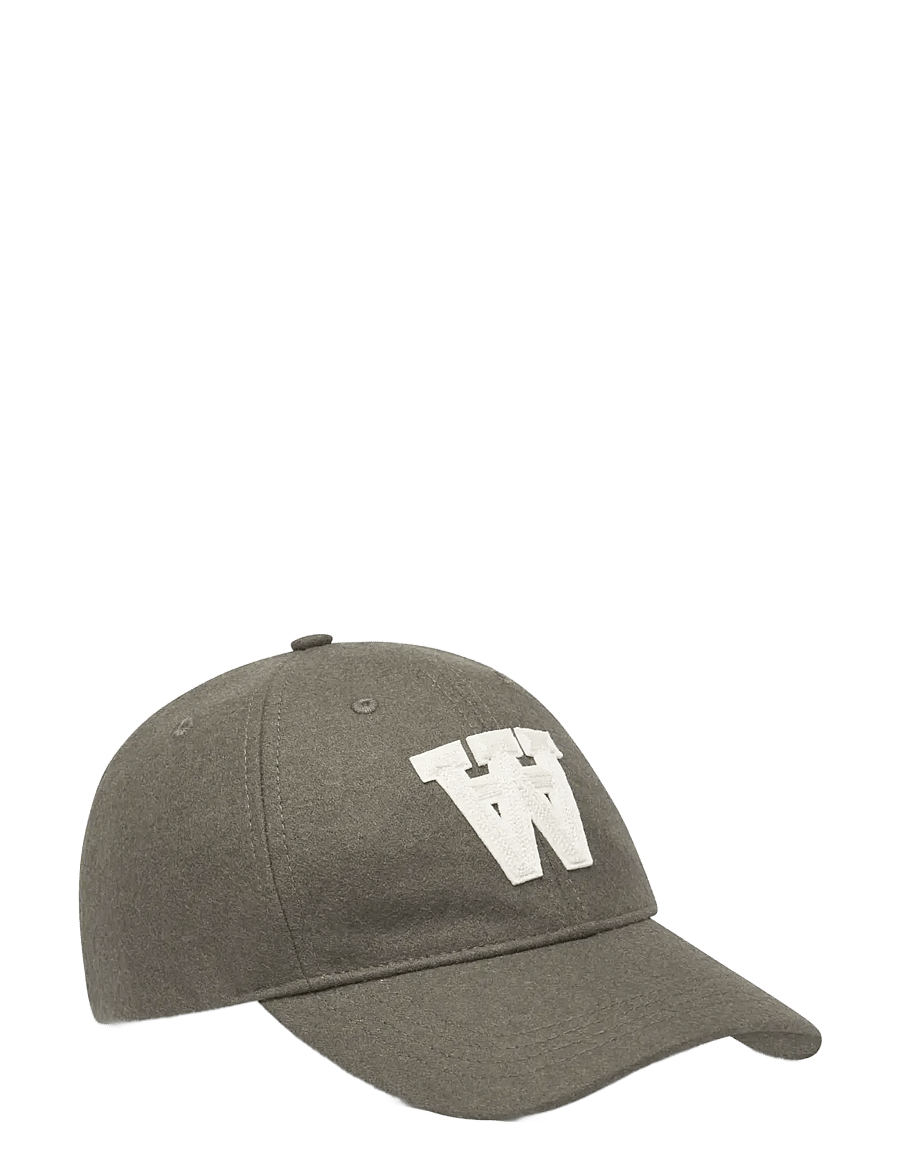 WOOD WOOD - WWAA felt patch cap 25250 - kappen - deep lichen green - 1