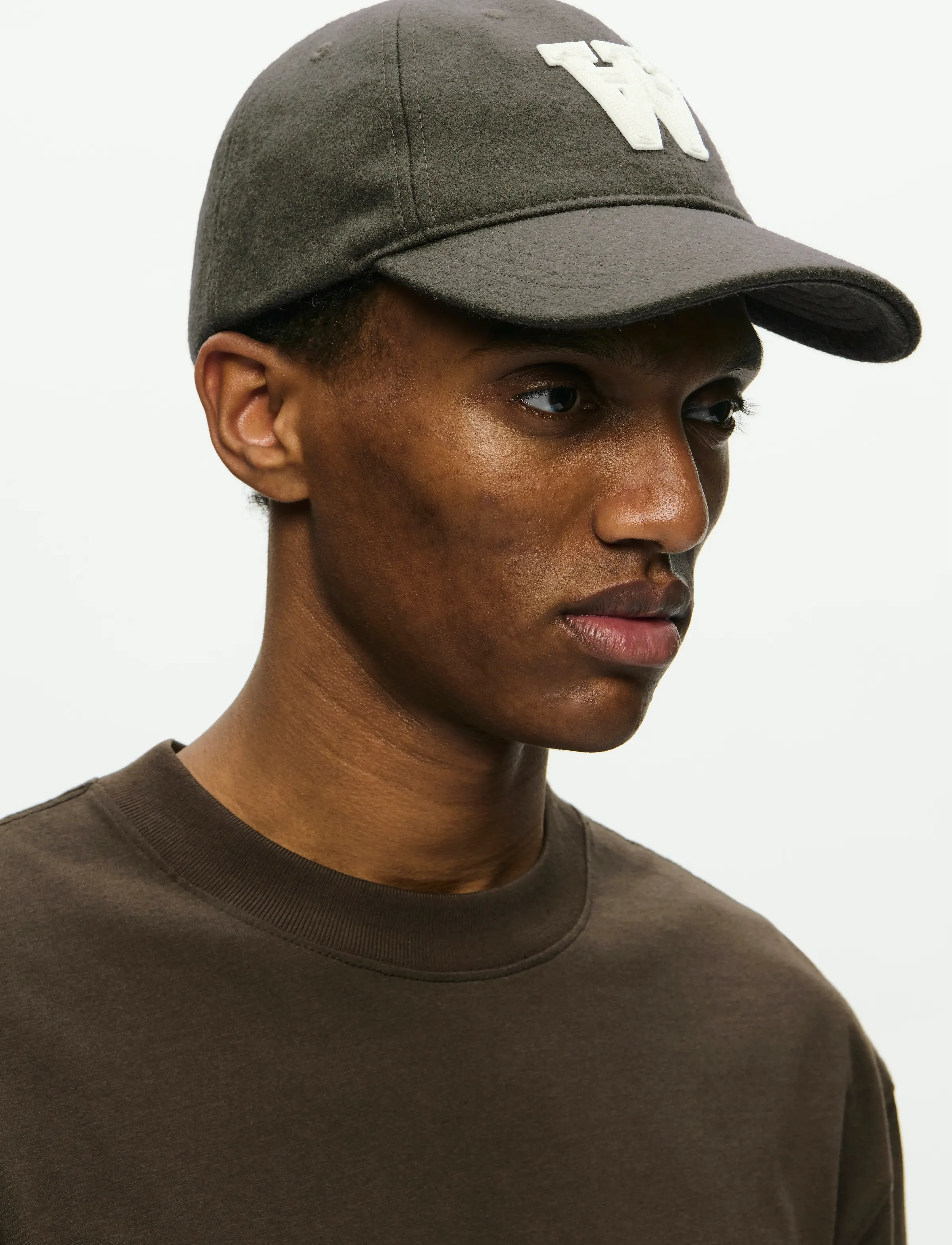 WOOD WOOD WWAA felt patch cap 25250 - Farben der Saison - DEEP LICHEN GREEN / green