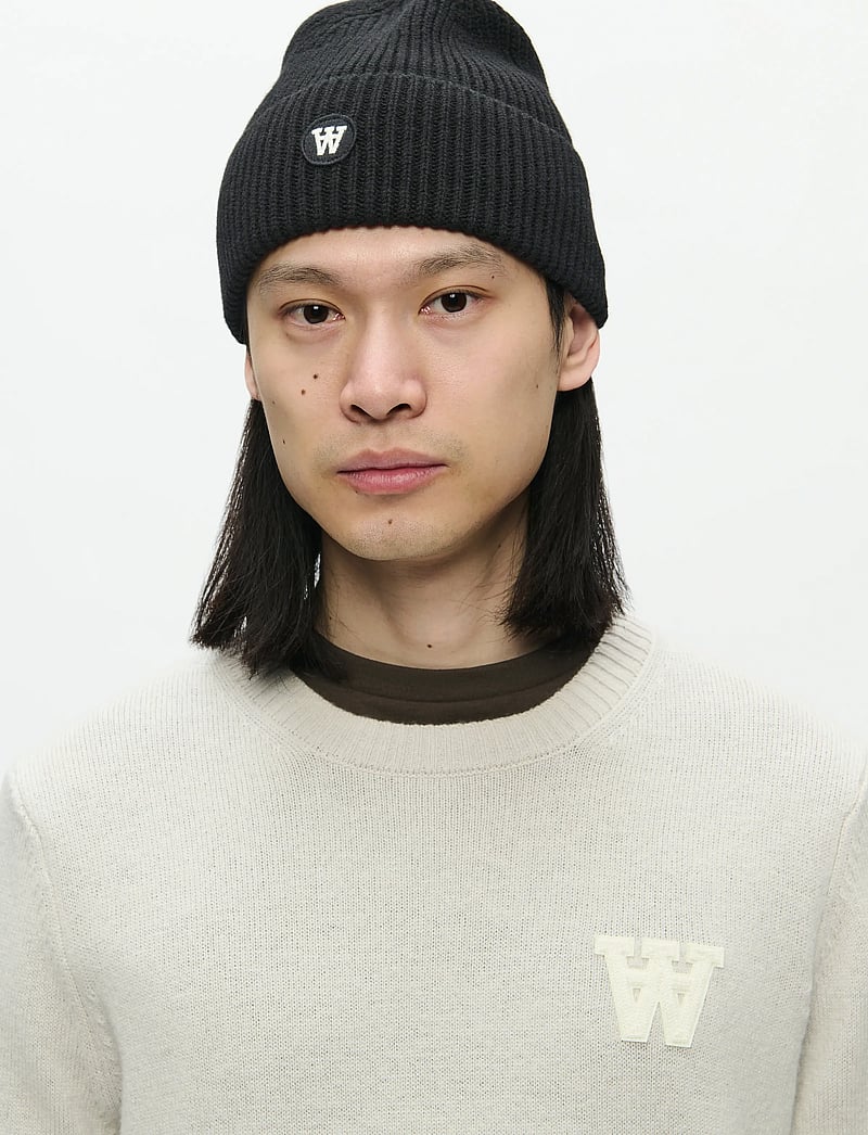 WOOD WOOD - WWVin beanie 25253 - shop efter stil - black - 0