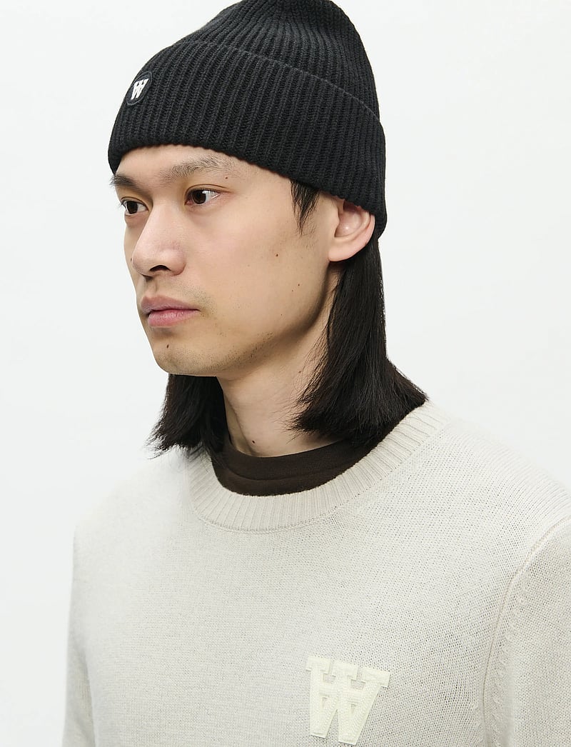 WOOD WOOD - WWVin beanie 25253 - shop efter stil - black - 2
