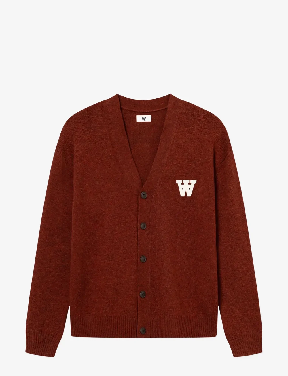 WOOD WOOD - WWTay cardigan 25081 - cardigans - decadent chocolate melange - 1