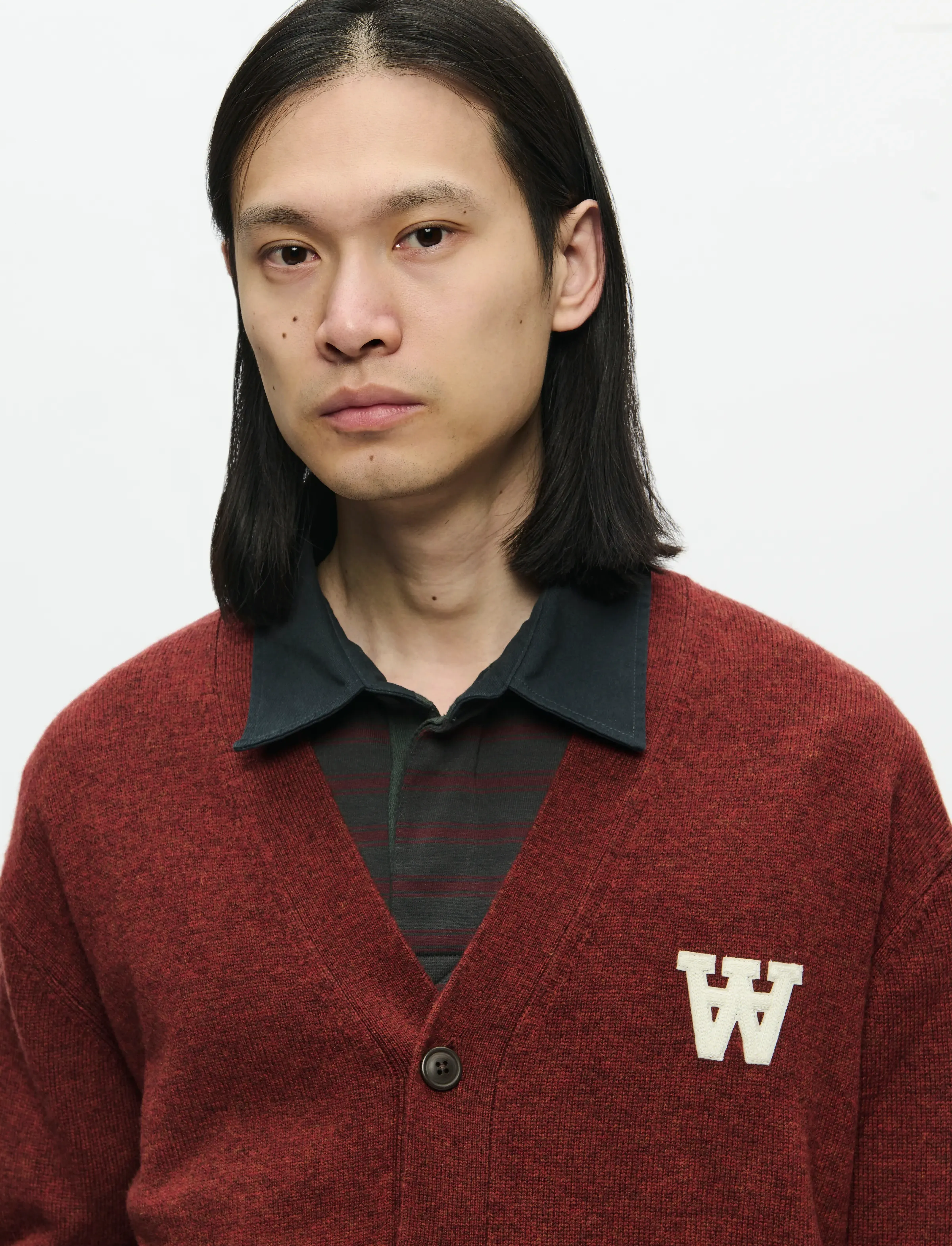 WOOD WOOD - WWTay cardigan 25081 - cardigans - decadent chocolate melange - 5