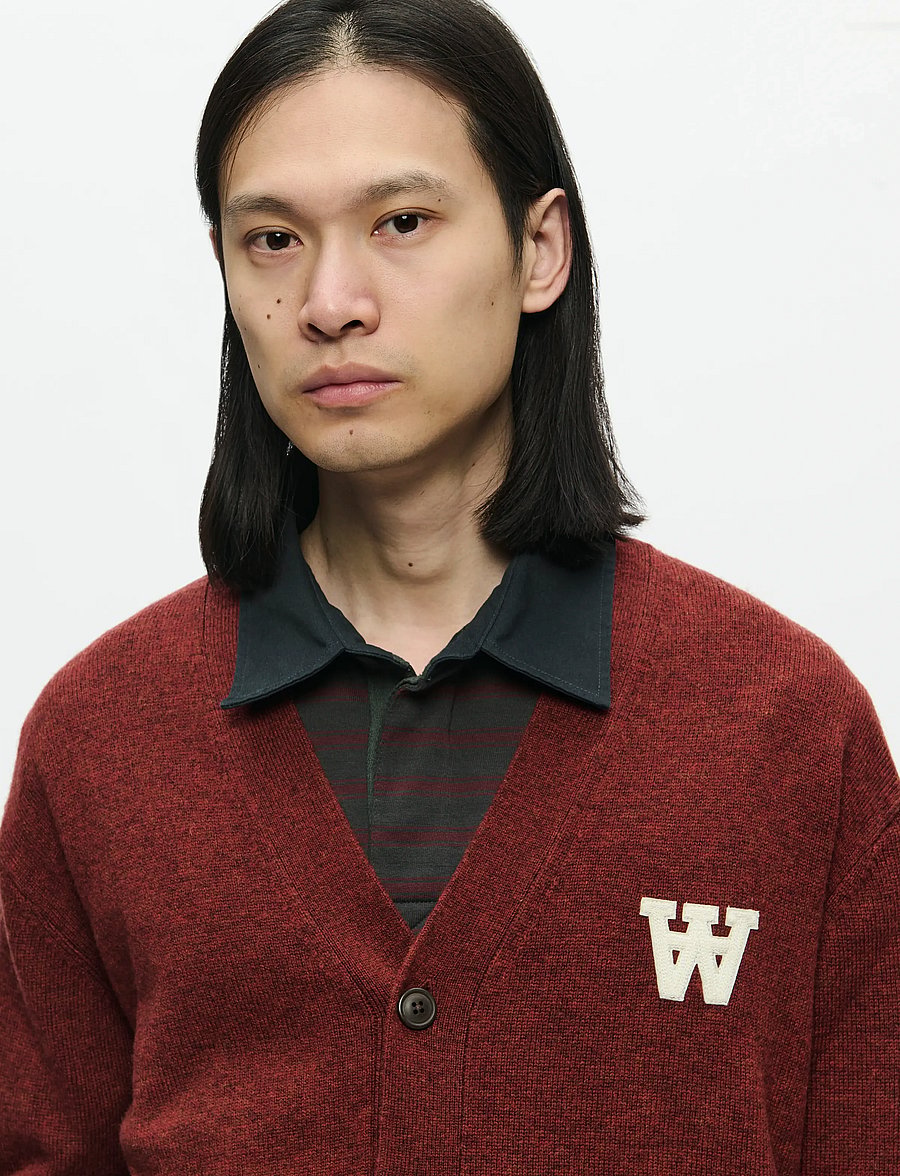 WOOD WOOD - WWTay cardigan 25081 - cardigans - decadent chocolate melange - 5