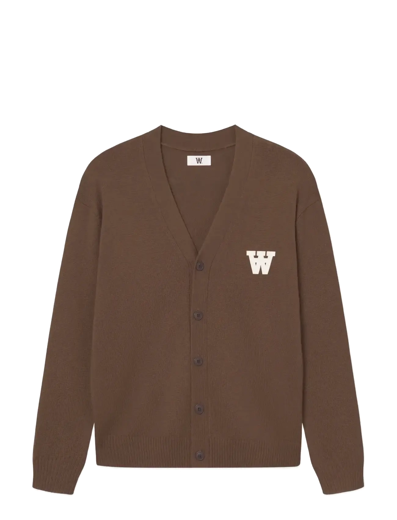 WOOD WOOD Wwtay Cardigan 25081 Braun - S - Herren