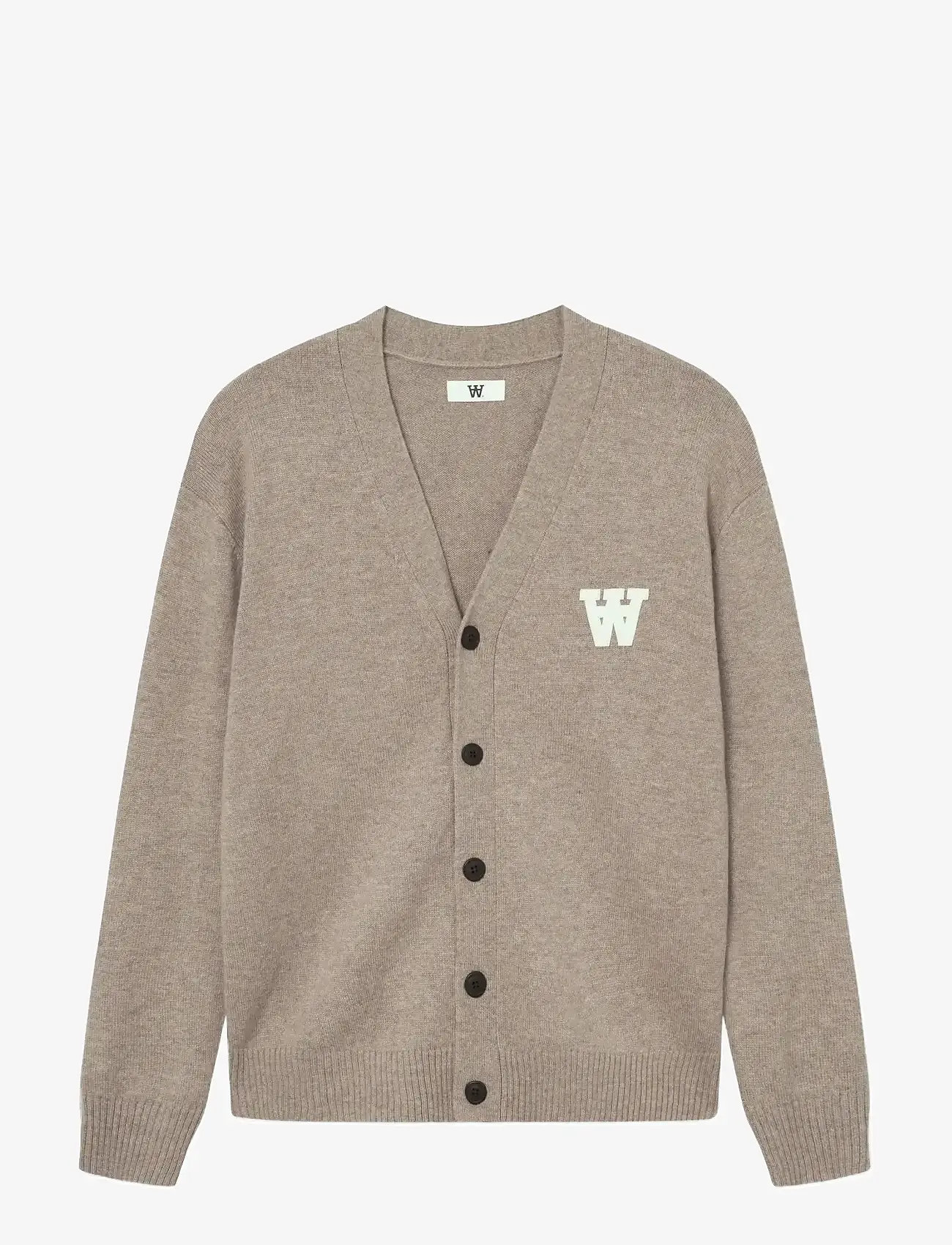 WOOD WOOD - WWTay cardigan 25081 - cardigans - greige - 1