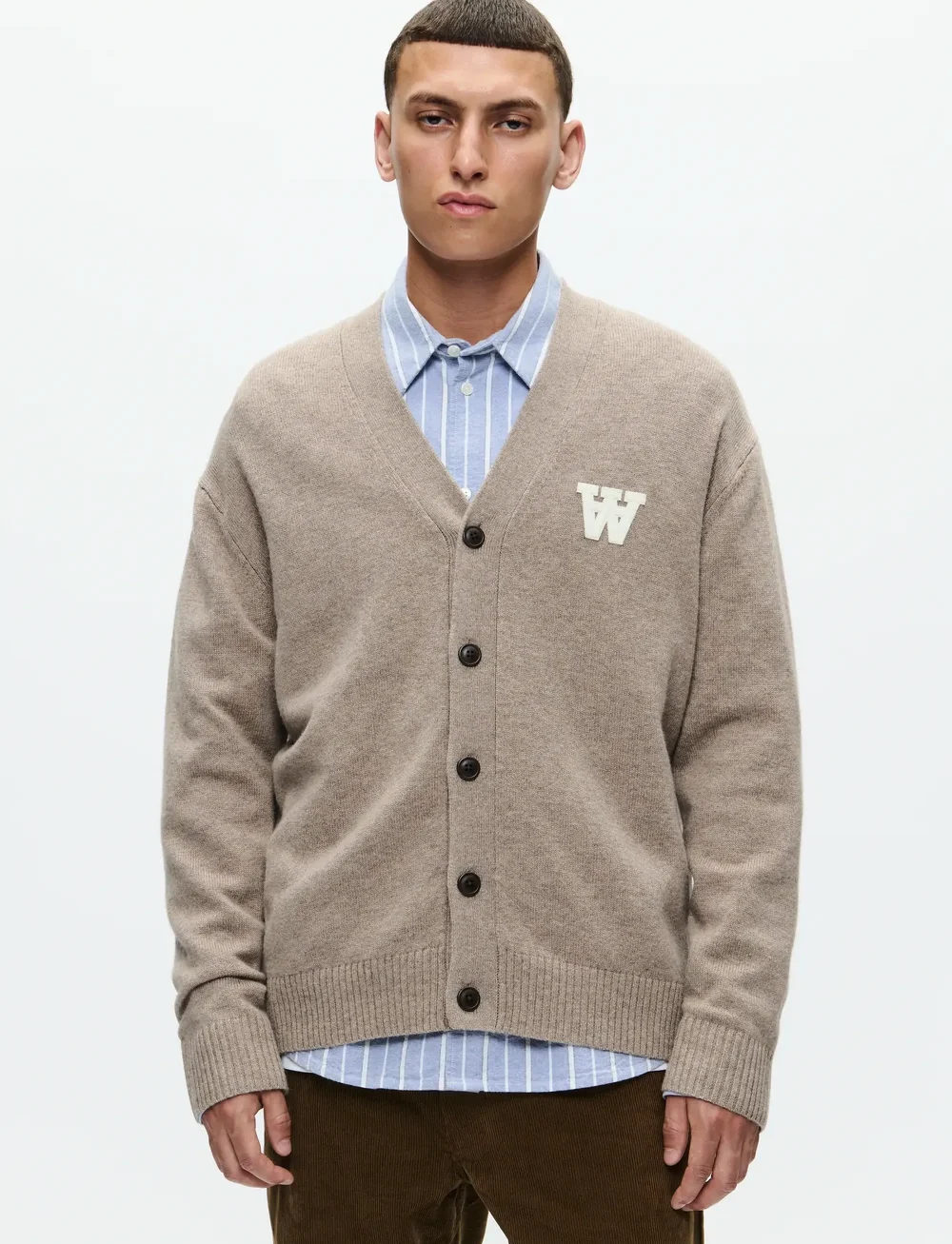 WOOD WOOD - WWTay cardigan 25081 - cardigans - greige - 0