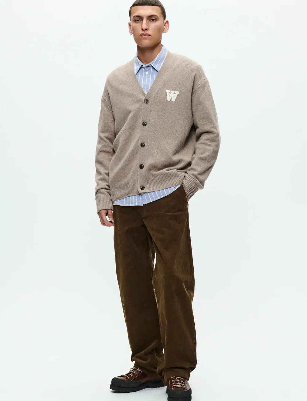WOOD WOOD - WWTay cardigan 25081 - cardigans - greige - 3