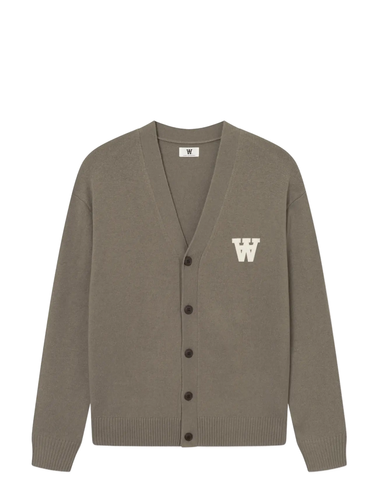 WOOD WOOD WWTay cardigan 25081 - Strickmode - OVERLAND TREK / khaki/green
