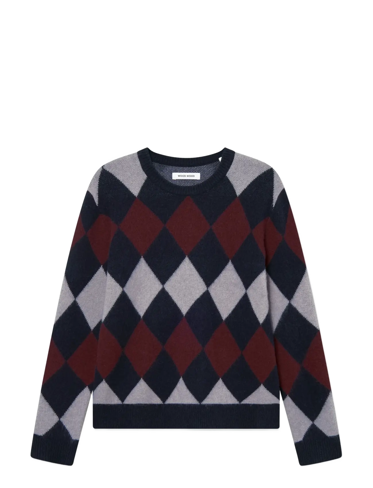 WWJan crew neck 25232 - DECADENT GRAY CHECK