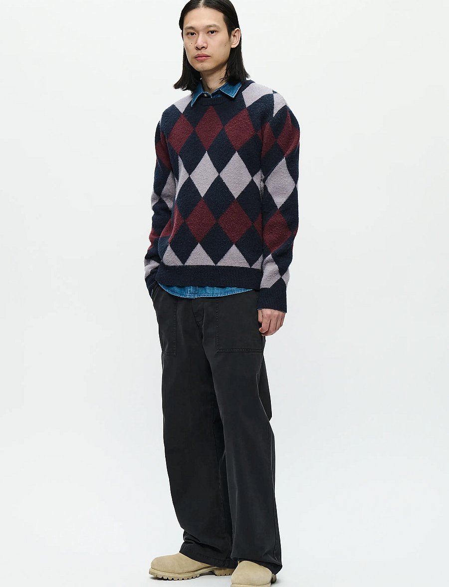 WOOD WOOD - WWJan crew neck 25232 - rund hals - decadent gray check - 2