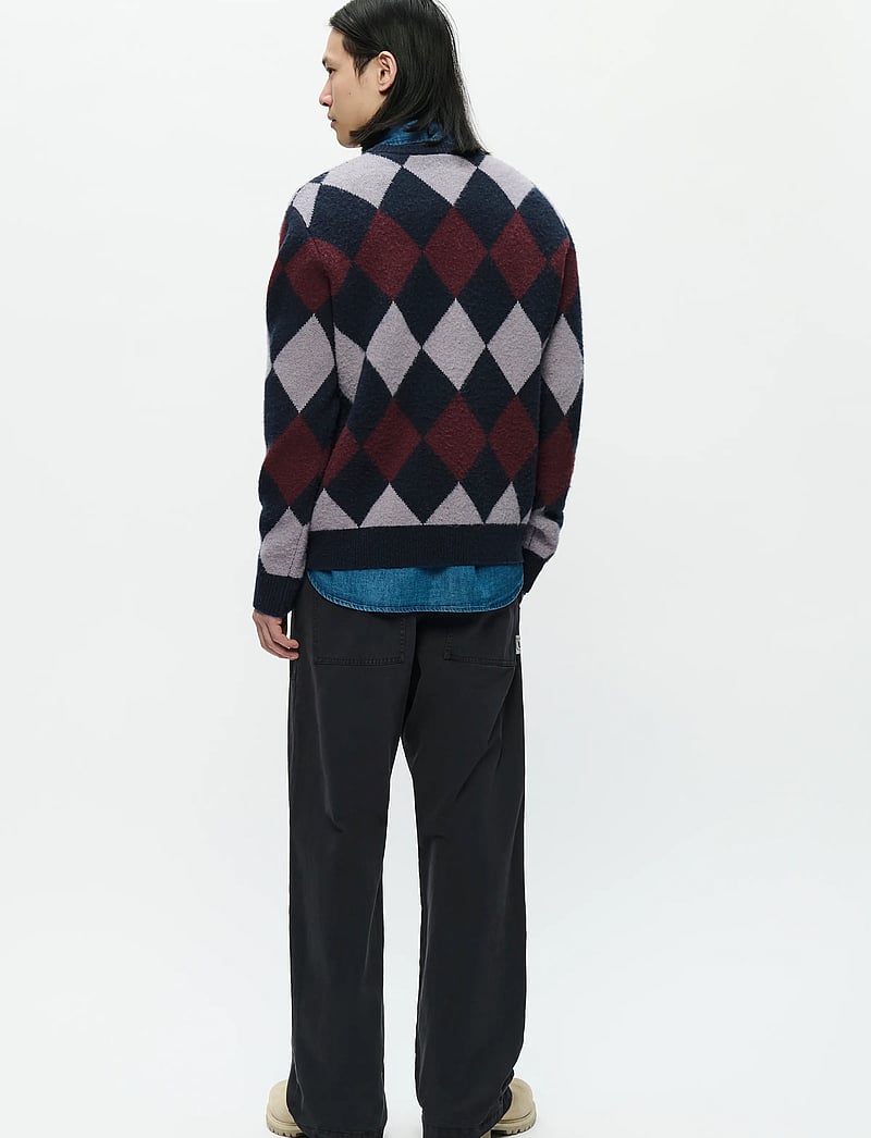 WOOD WOOD - WWJan crew neck 25232 - rundhalsad - decadent gray check - 3