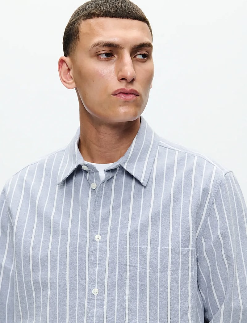 WOOD WOOD - WWAdrian shirt st 25274 - gestreifte hemden - skipper blue stripe - 4