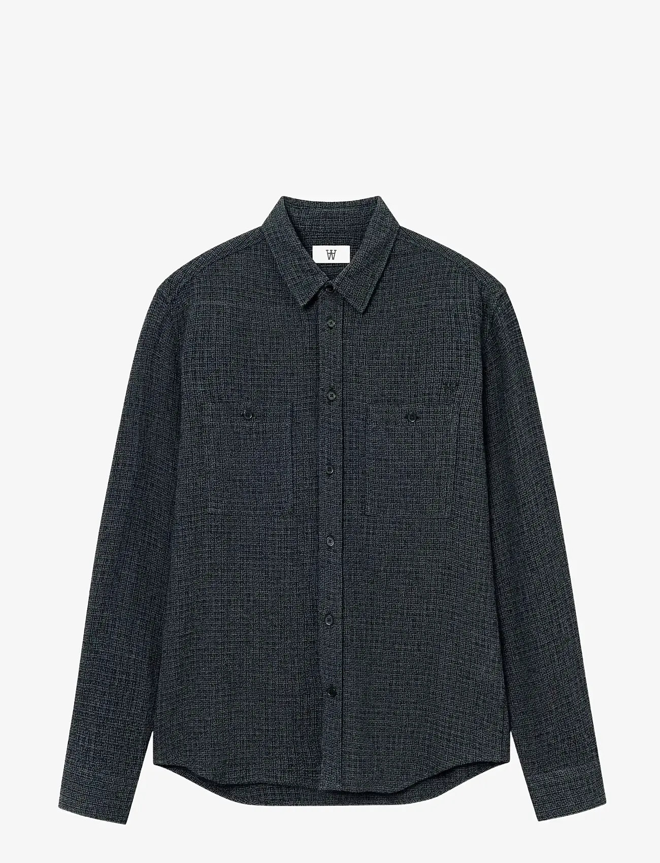 WOOD WOOD - WWCooper shirt 25276 - chemises décontractées - black pinstripe - 1
