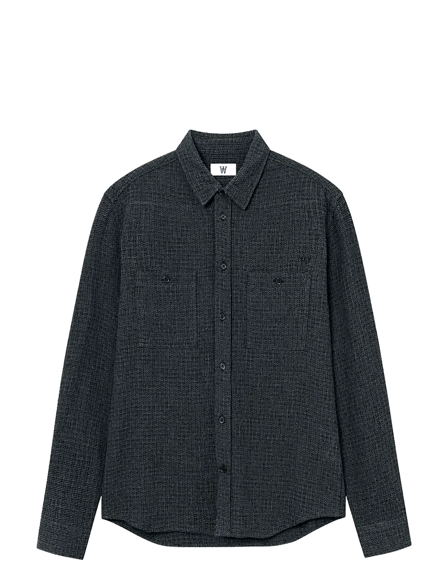 WOOD WOOD - WWCooper shirt 25276 - casual hemden - black pinstripe - 1