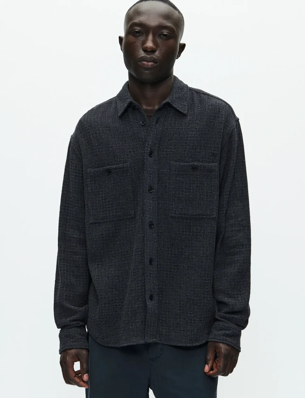 WOOD WOOD - WWCooper shirt 25276 - casual hemden - black pinstripe - 0