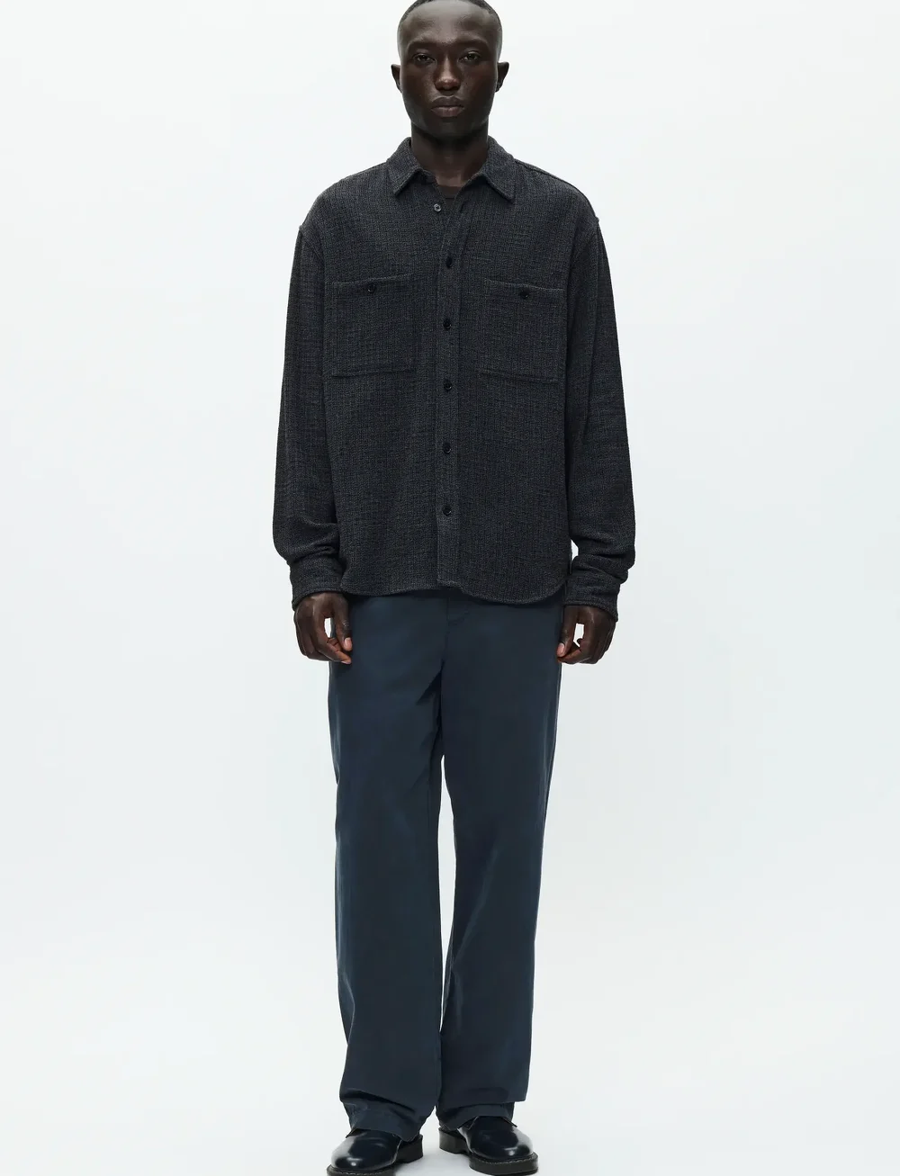 WOOD WOOD - WWCooper shirt 25276 - casual hemden - black pinstripe - 2