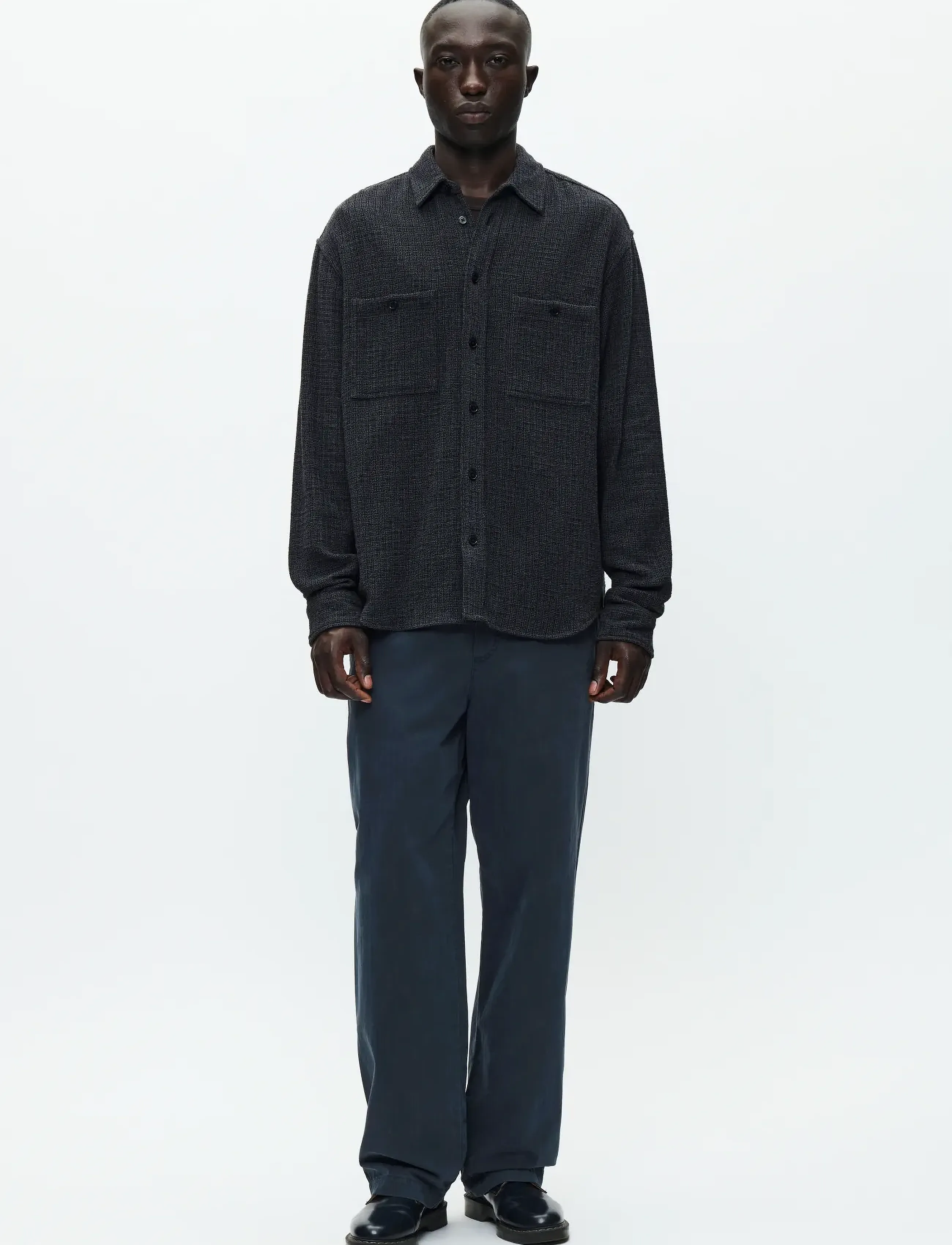 WOOD WOOD - WWCooper shirt 25276 - kasdienio stiliaus marškiniai - black pinstripe - 2
