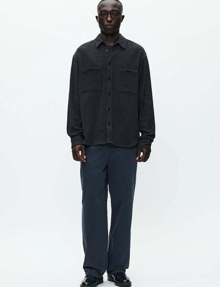 WOOD WOOD - WWCooper shirt 25276 - casual hemden - black pinstripe - 2