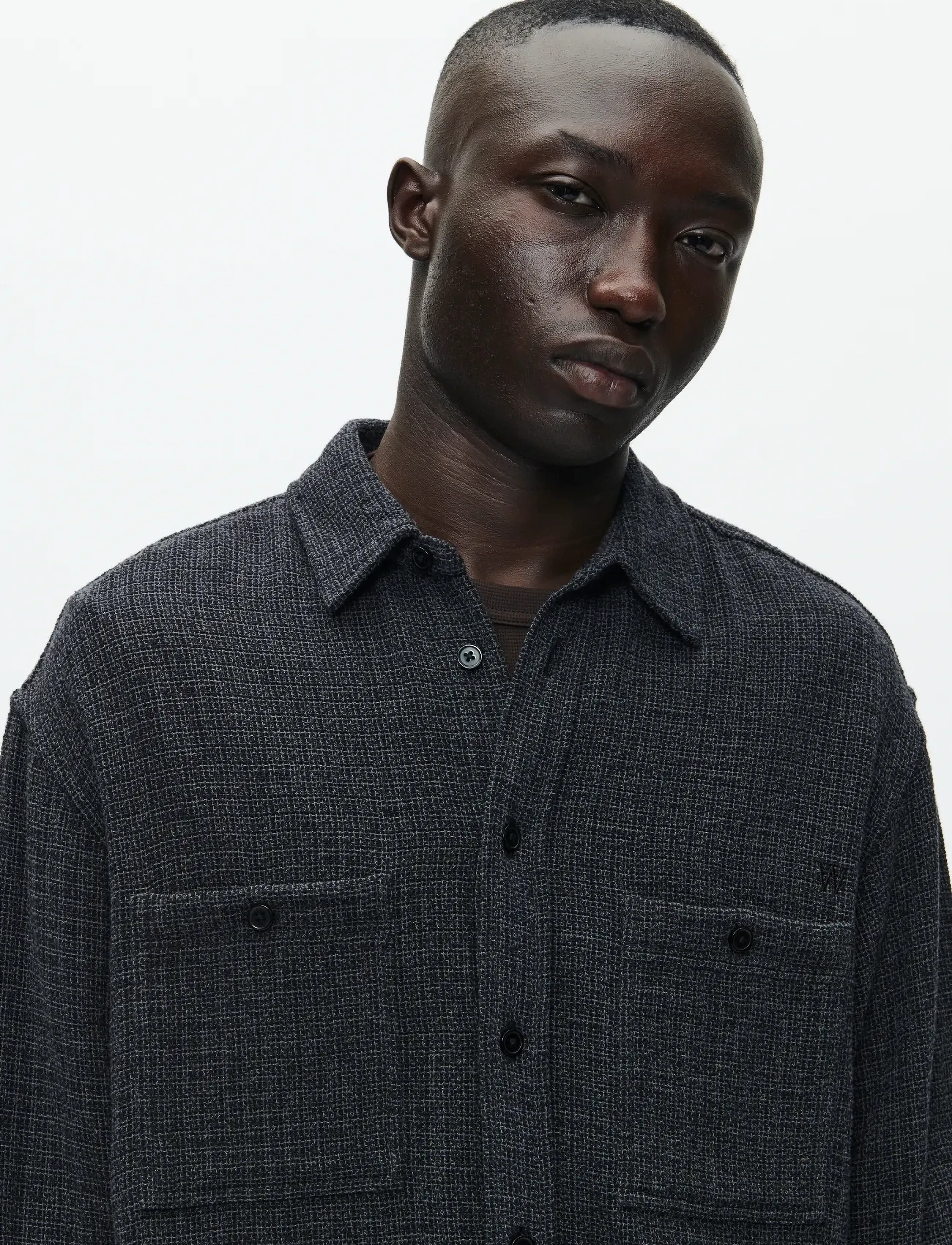 WOOD WOOD - WWCooper shirt 25276 - kasdienio stiliaus marškiniai - black pinstripe - 4