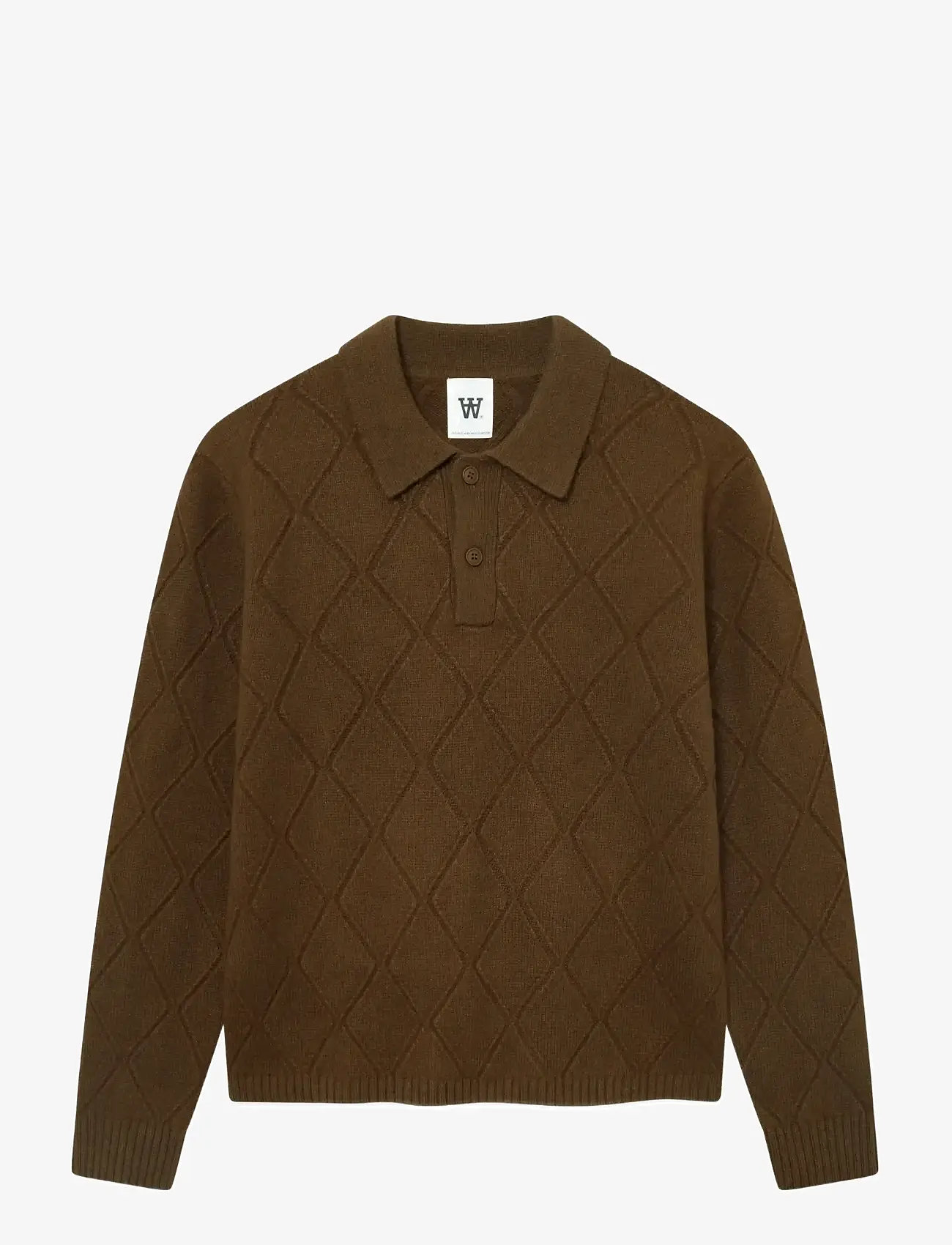 WOOD WOOD - WWFindus polo 25325 - knitted polos - desert palm - 1