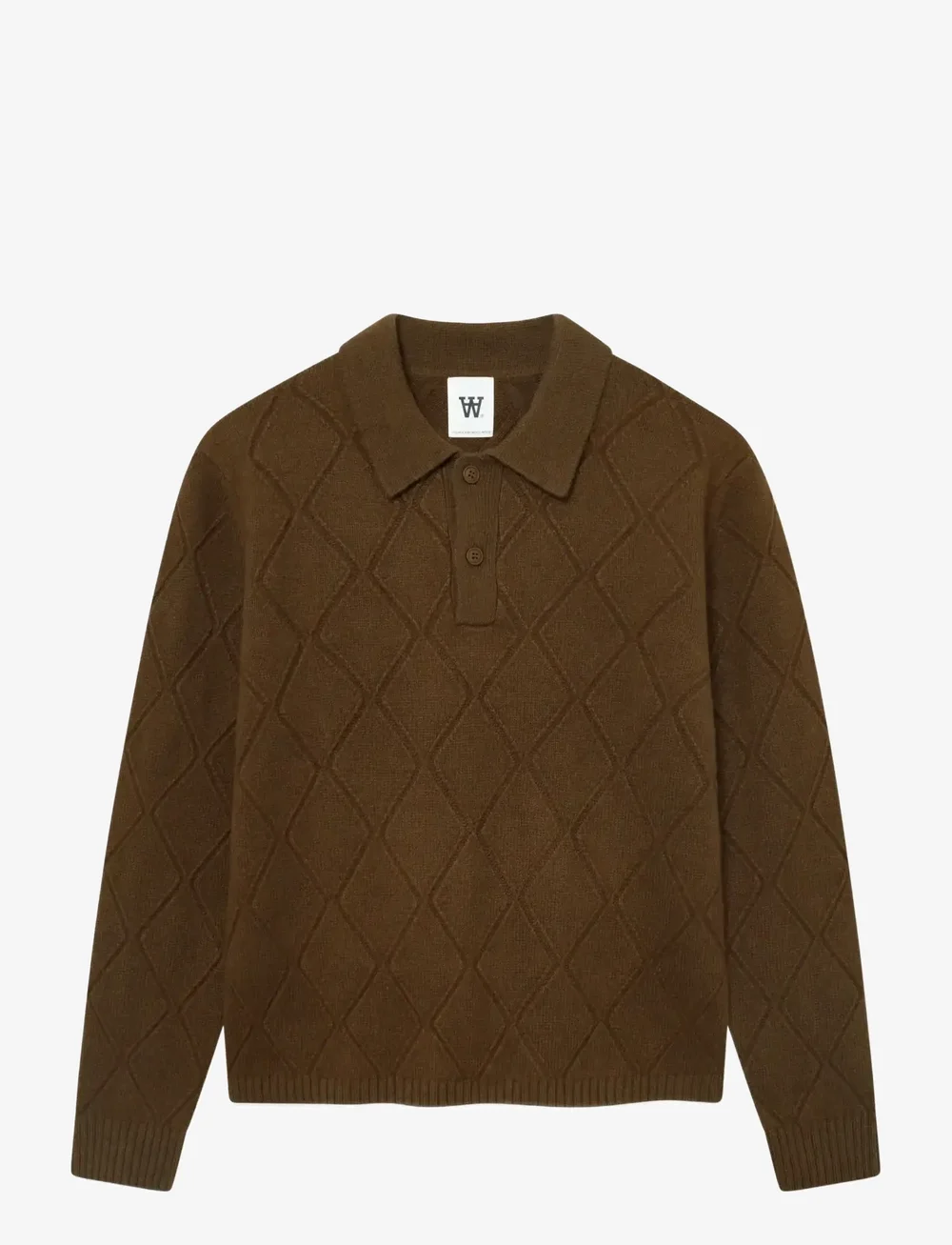 WOOD WOOD - WWFindus polo 25325 - stickade pikéer - desert palm - 1