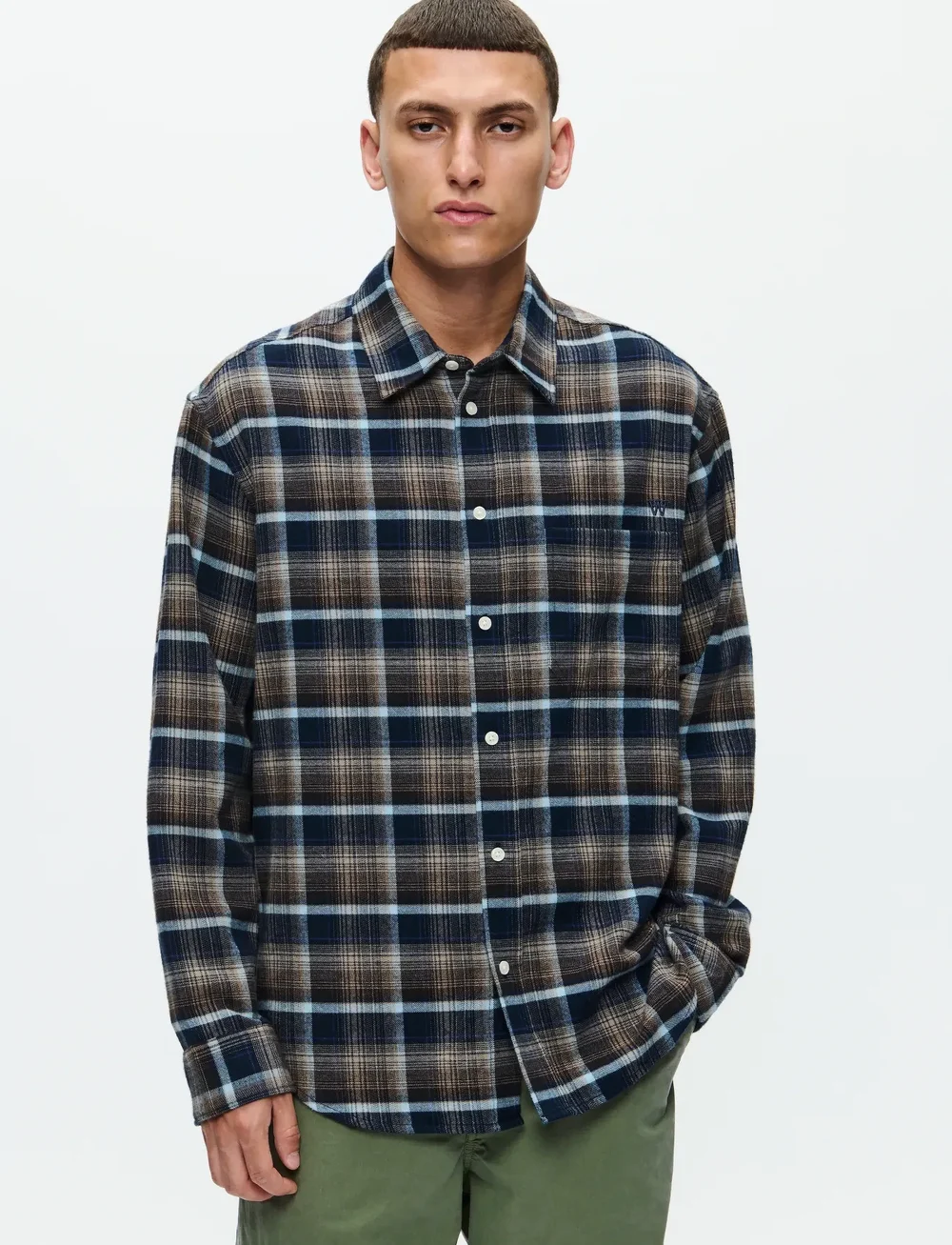 WOOD WOOD - WWCooper shirt 25302 - rutiga skjortor - blue multi check - 0