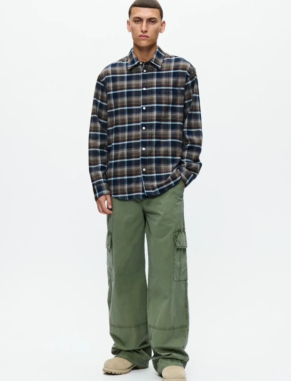 WOOD WOOD - WWCooper shirt 25302 - rutiga skjortor - blue multi check - 2