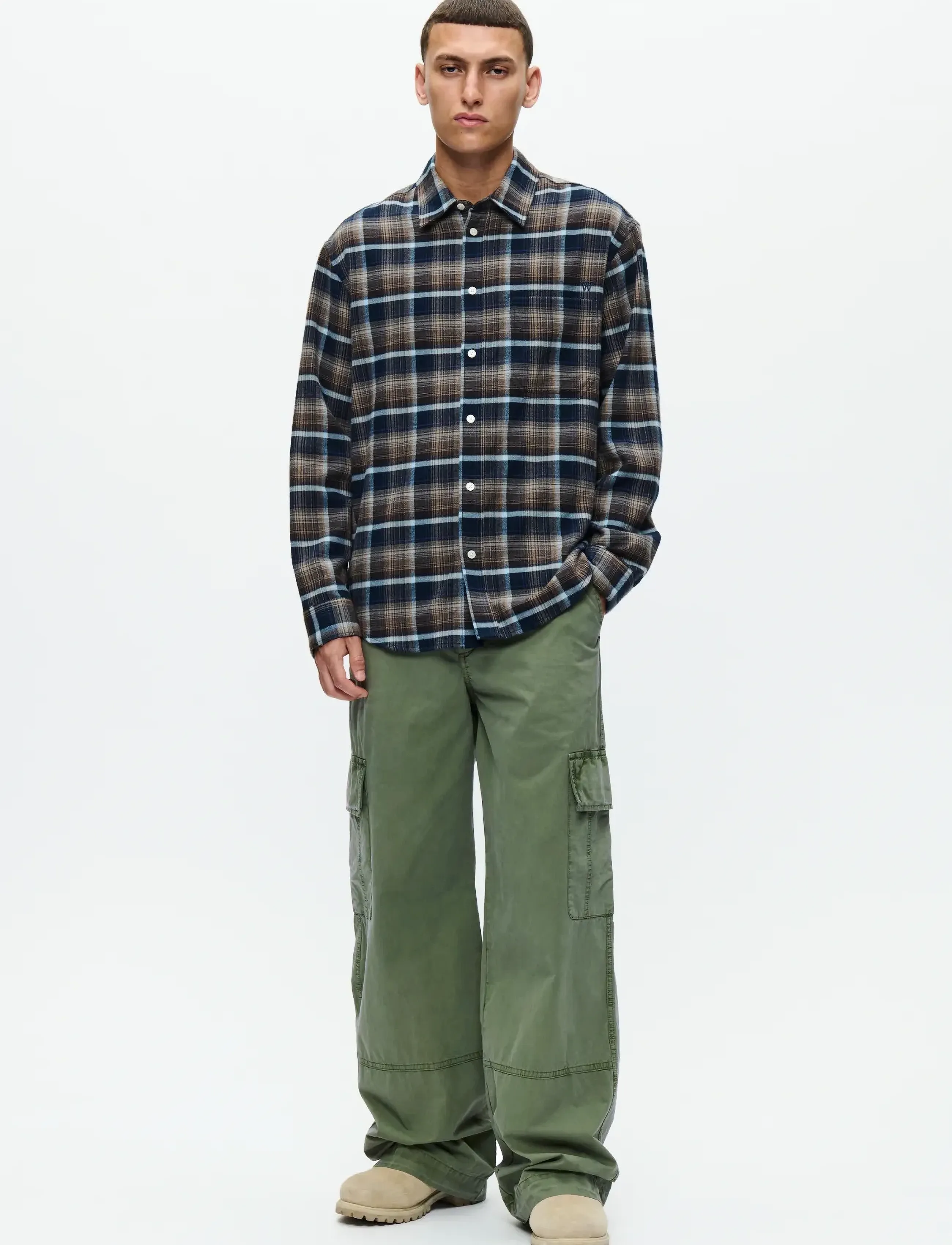 WOOD WOOD - WWCooper shirt 25302 - rutiga skjortor - blue multi check - 2