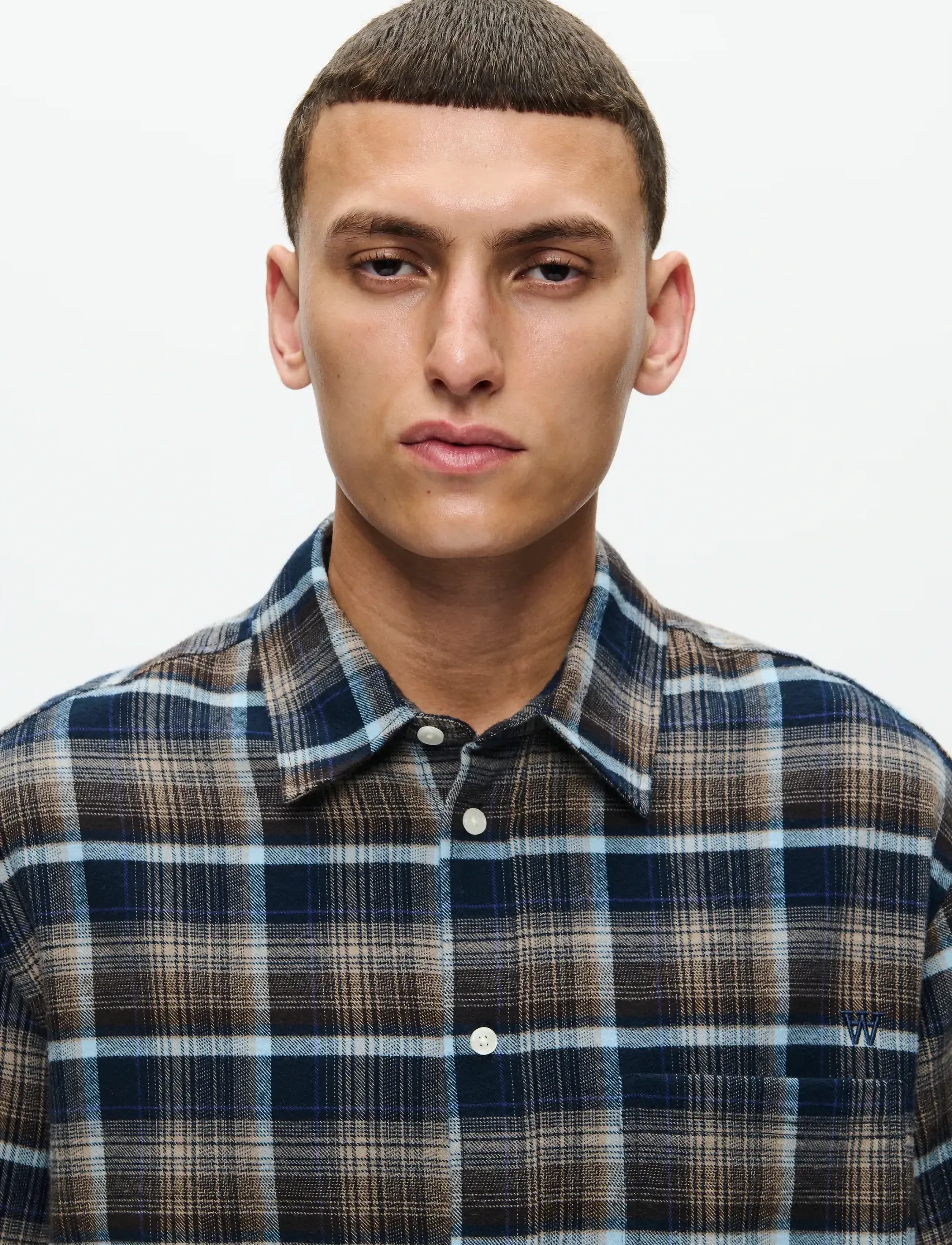 WOOD WOOD - WWCooper shirt 25302 - rutiga skjortor - blue multi check - 4