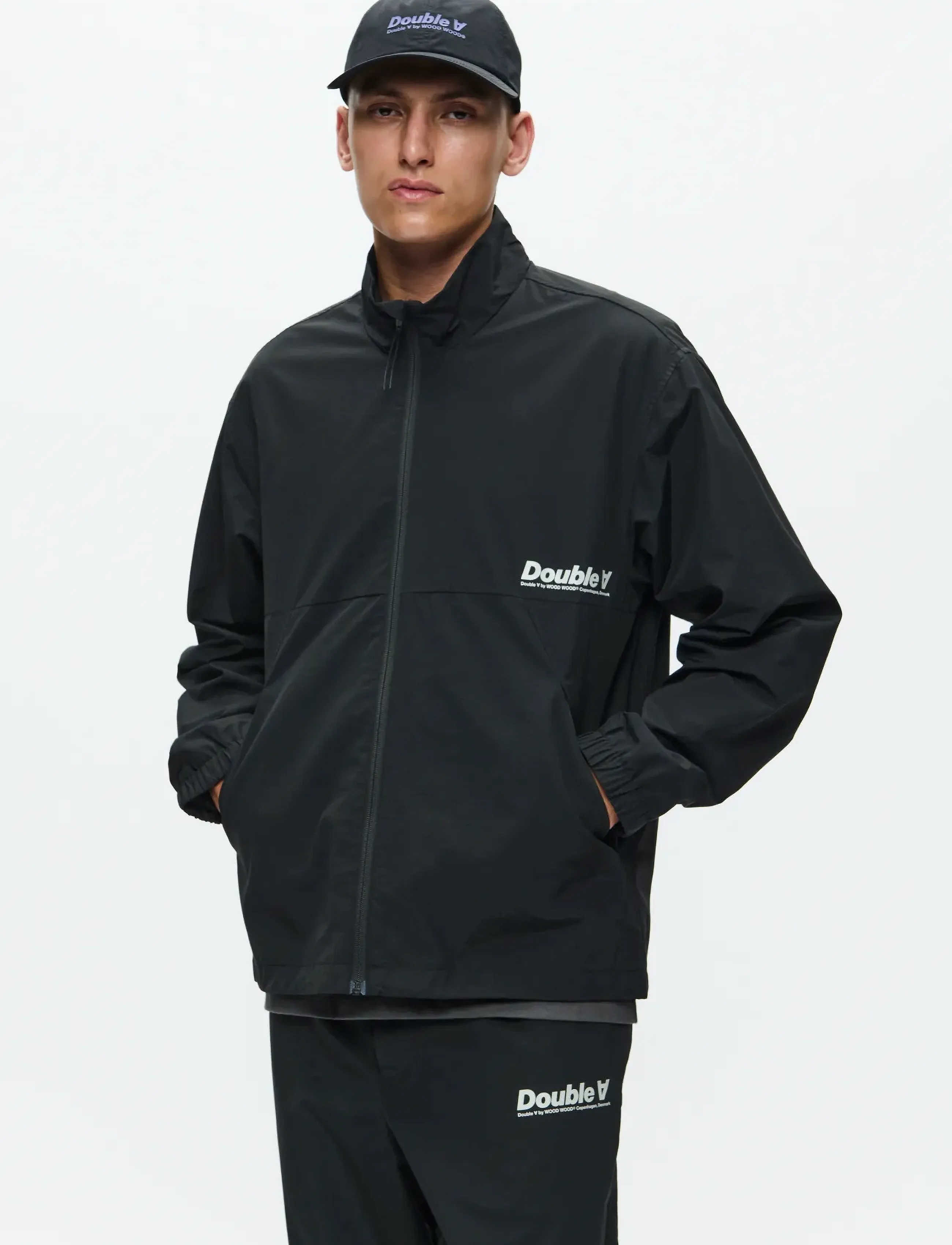WOOD WOOD Wwfrank Jacket 25307, Mænd, Træningsjakke, Sort, Str: XL