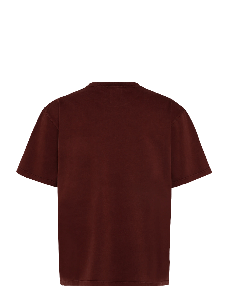 WOOD WOOD - WWLiam tee italic 25210 - kurzärmelige t-shirts - decadent chocolate - 2