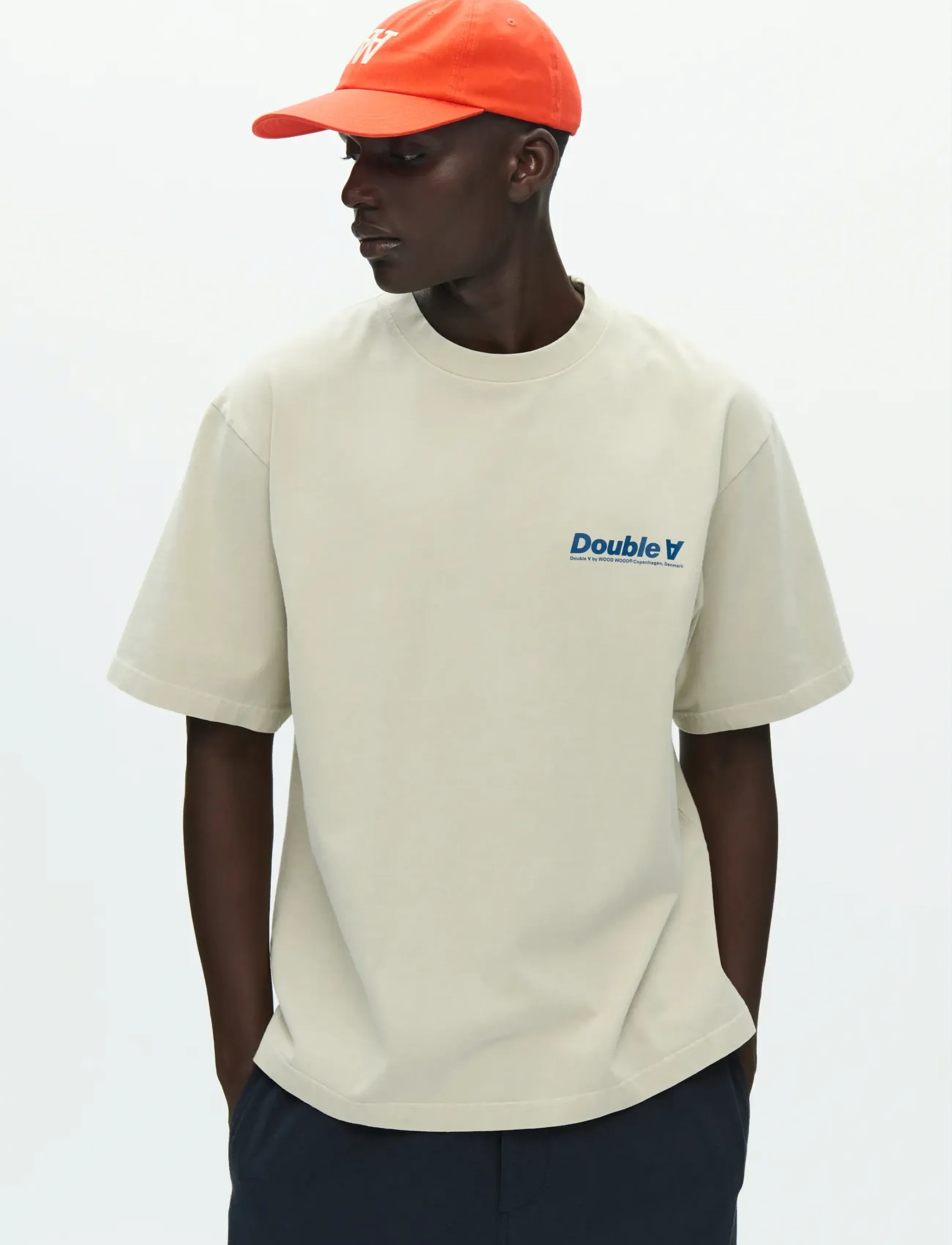 WOOD WOOD WWLiam tee italic 25210 - Winter deals - MOONSTRUCK / beige