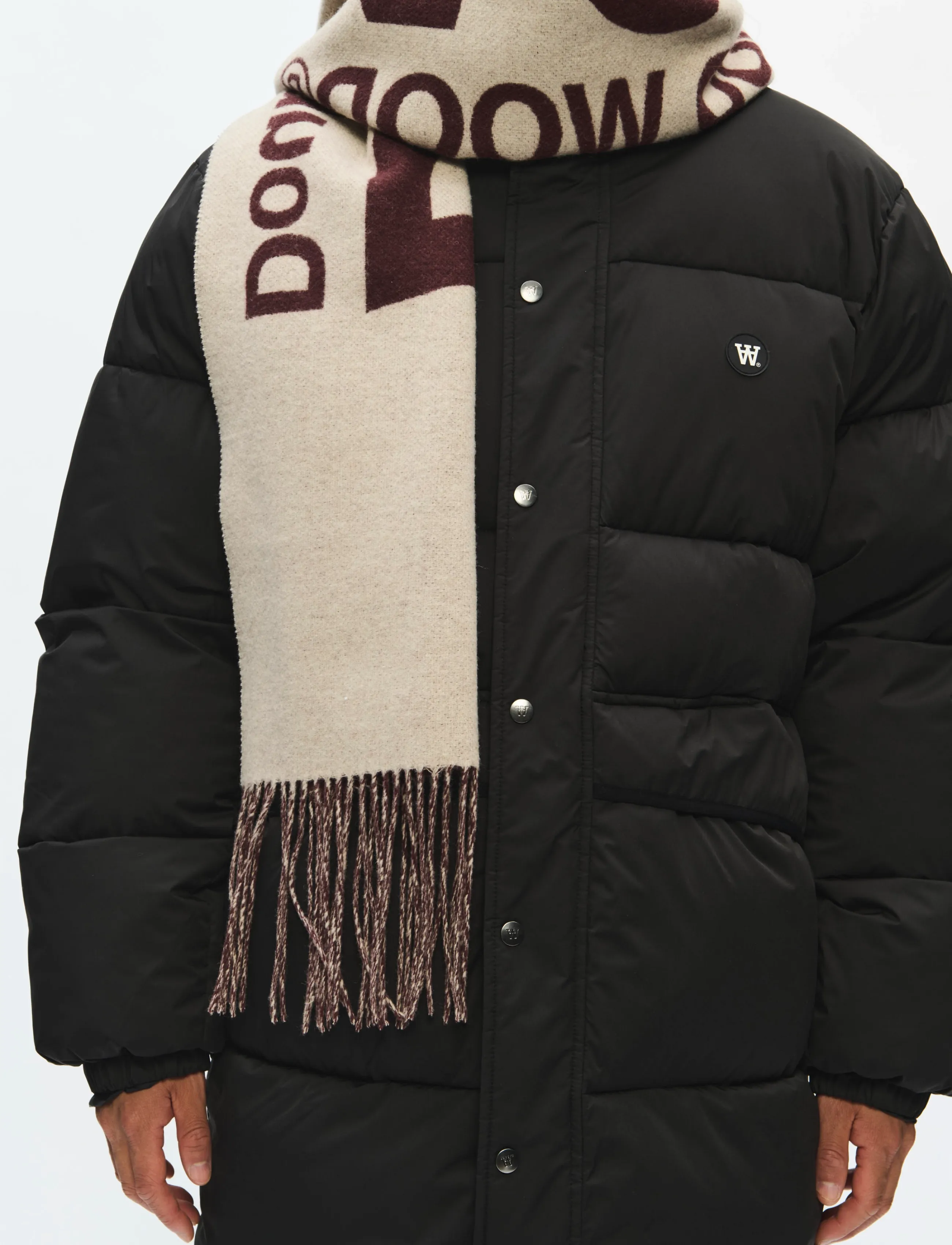 WOOD WOOD - WWLeon italic scarf 25257 - decadent chocolate - 2