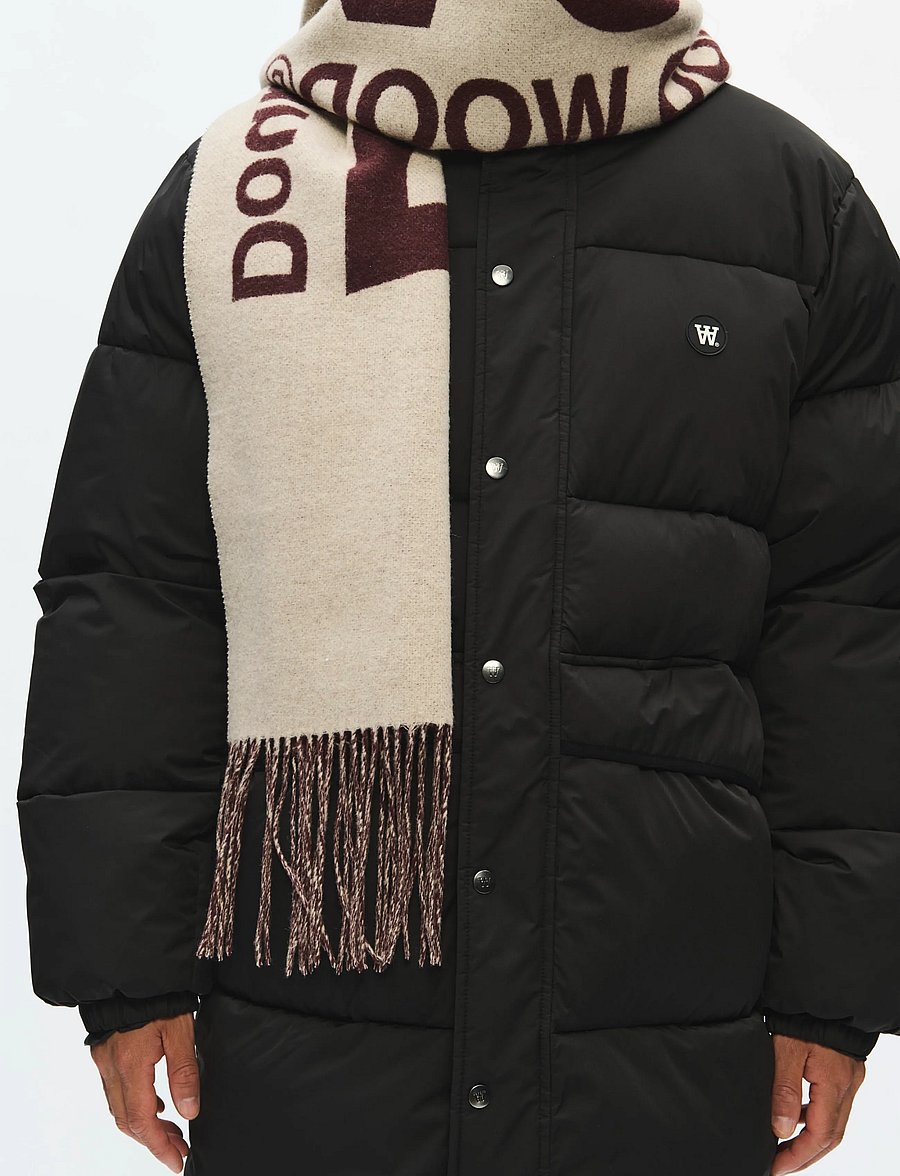 WOOD WOOD - WWLeon double A italic scarf 25257 - Écharpes d'hiver - decadent chocolate - 2