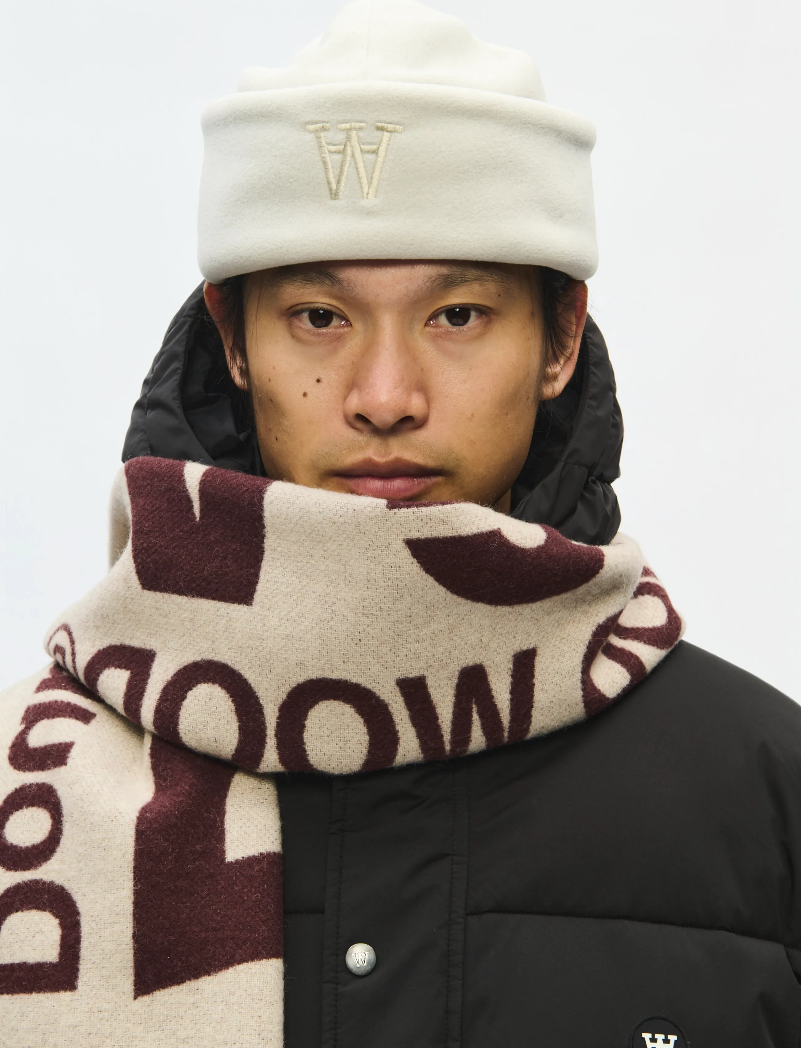 WOOD WOOD - WWLeon italic scarf 25257 - decadent chocolate - 4