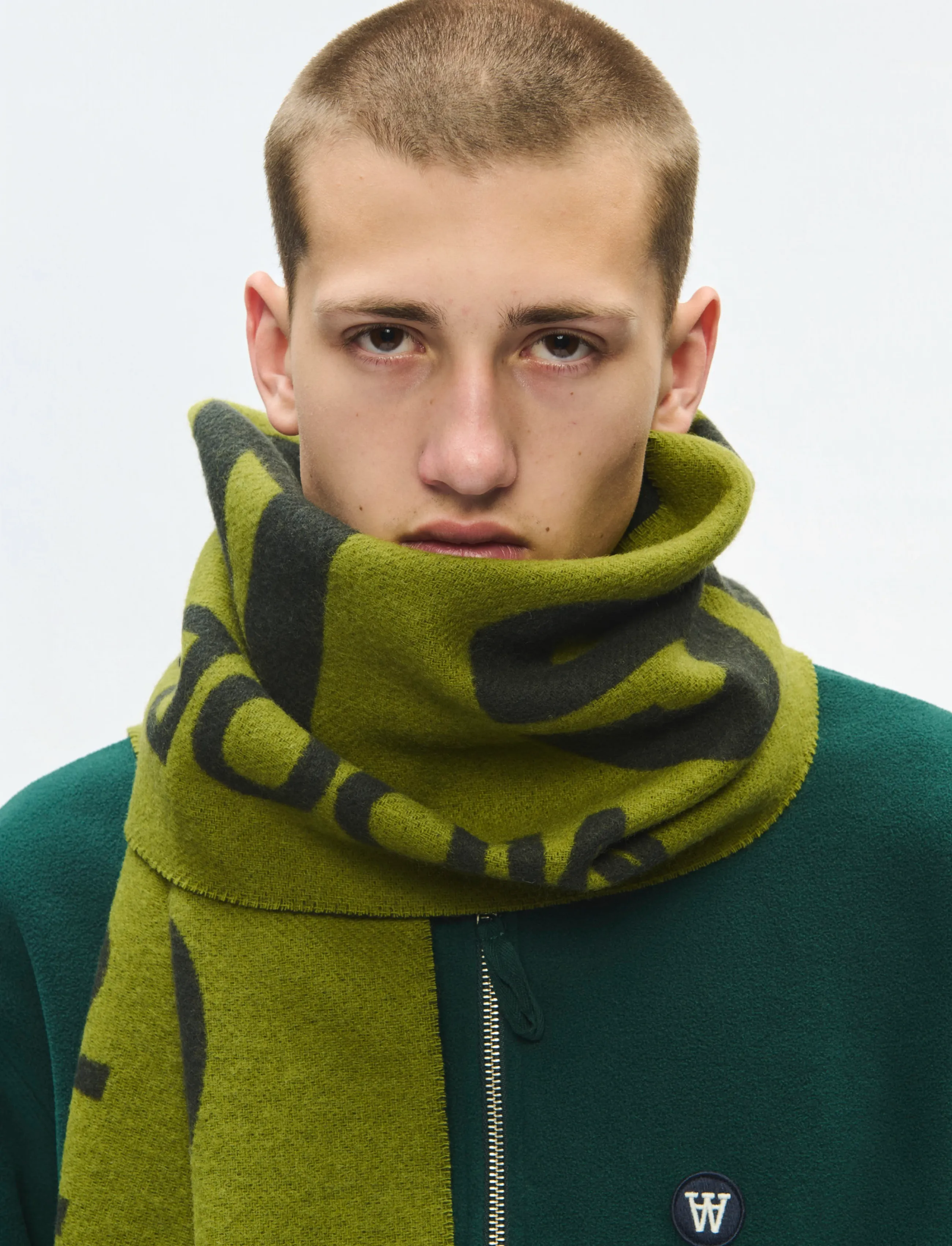 WOOD WOOD - WWLeon double A italic scarf 25257 - halsdukar - pirate black - 3