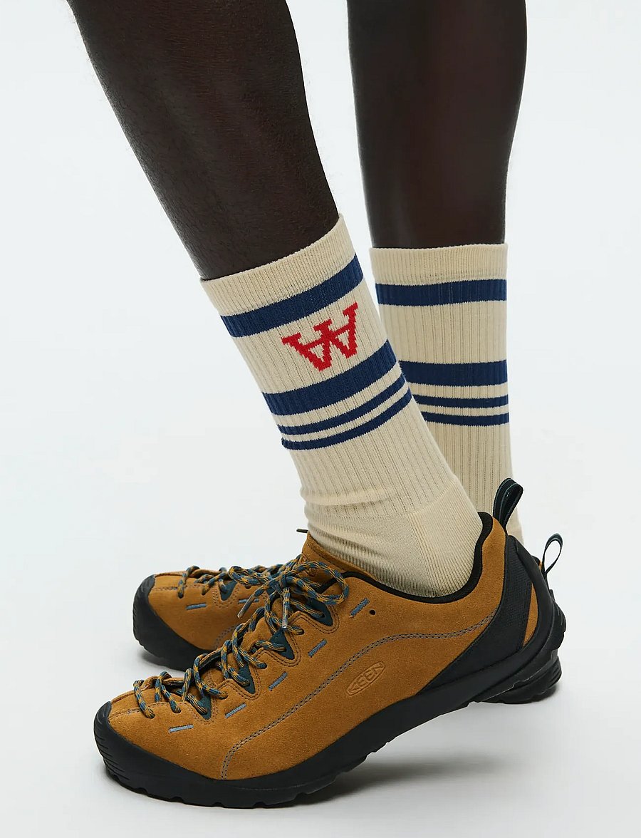 WOOD WOOD - WWRyder 2 pack sock 25330 - tennissocken - turtledove/blue+grey mel/white - 2