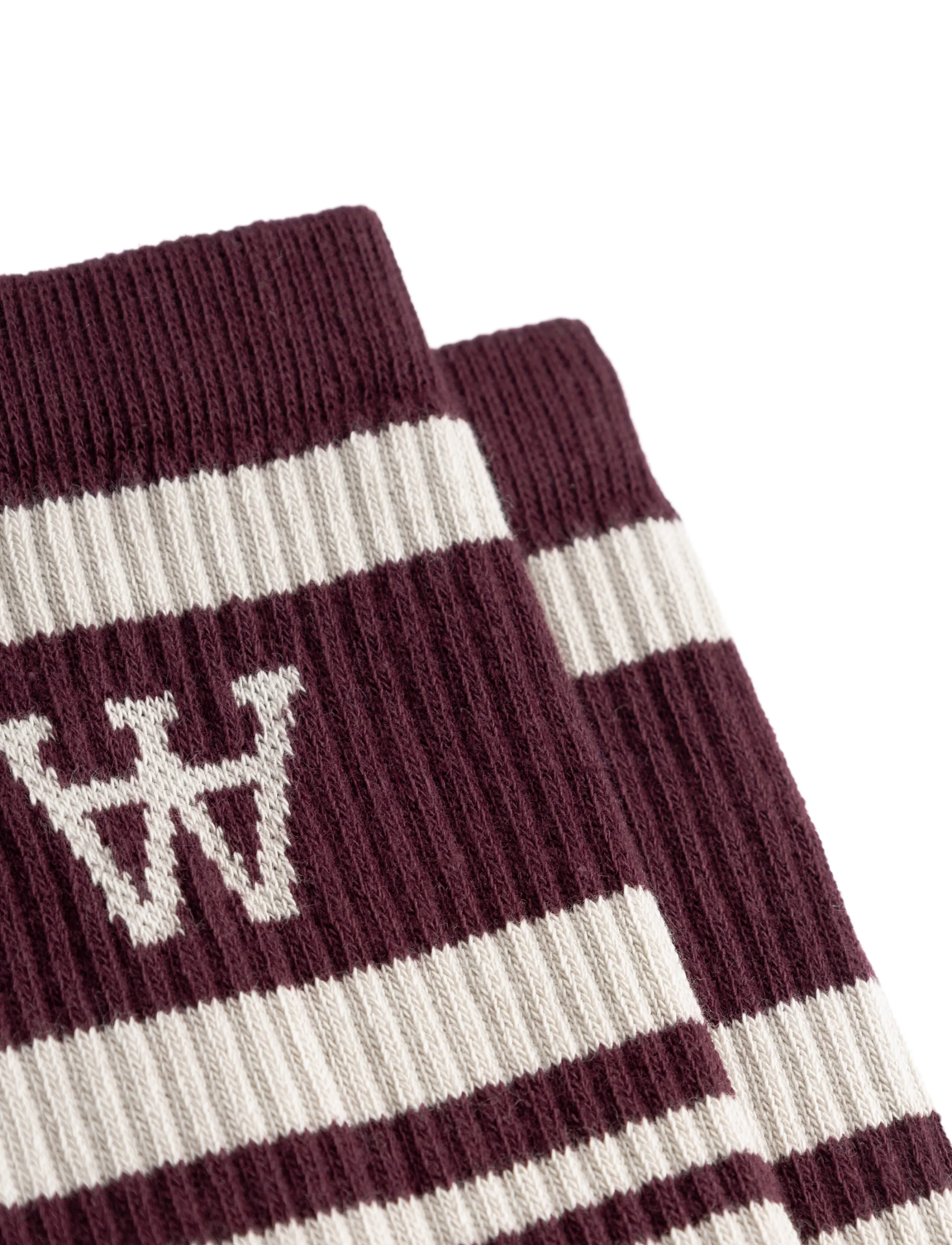WOOD WOOD - WWRyder 2 pack sock 25330 - crew socks - bourdeaux/creme + grey/green - 3
