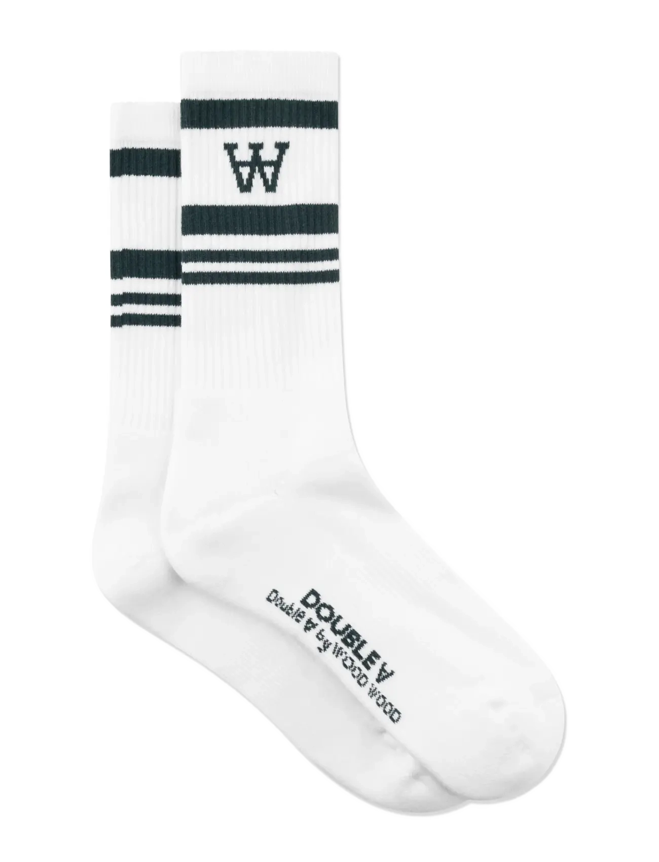 WOOD WOOD - WWRyder 2 pack sock 25330 - tennissocken - white/black / white/green - 2