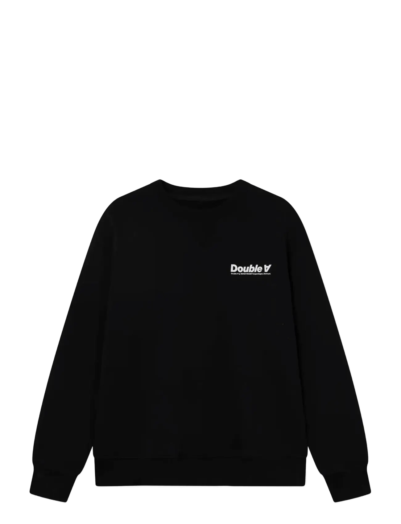 WOOD WOOD WWJames crew neck doublesun 25219 - Sweatshirts - BLACK / black