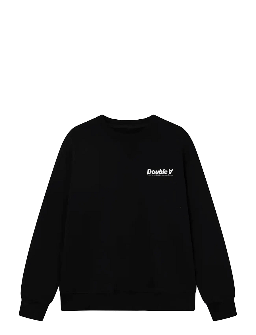 WOOD WOOD - WWJames crew neck doublesun 25219 - dressipluusid - black - 1