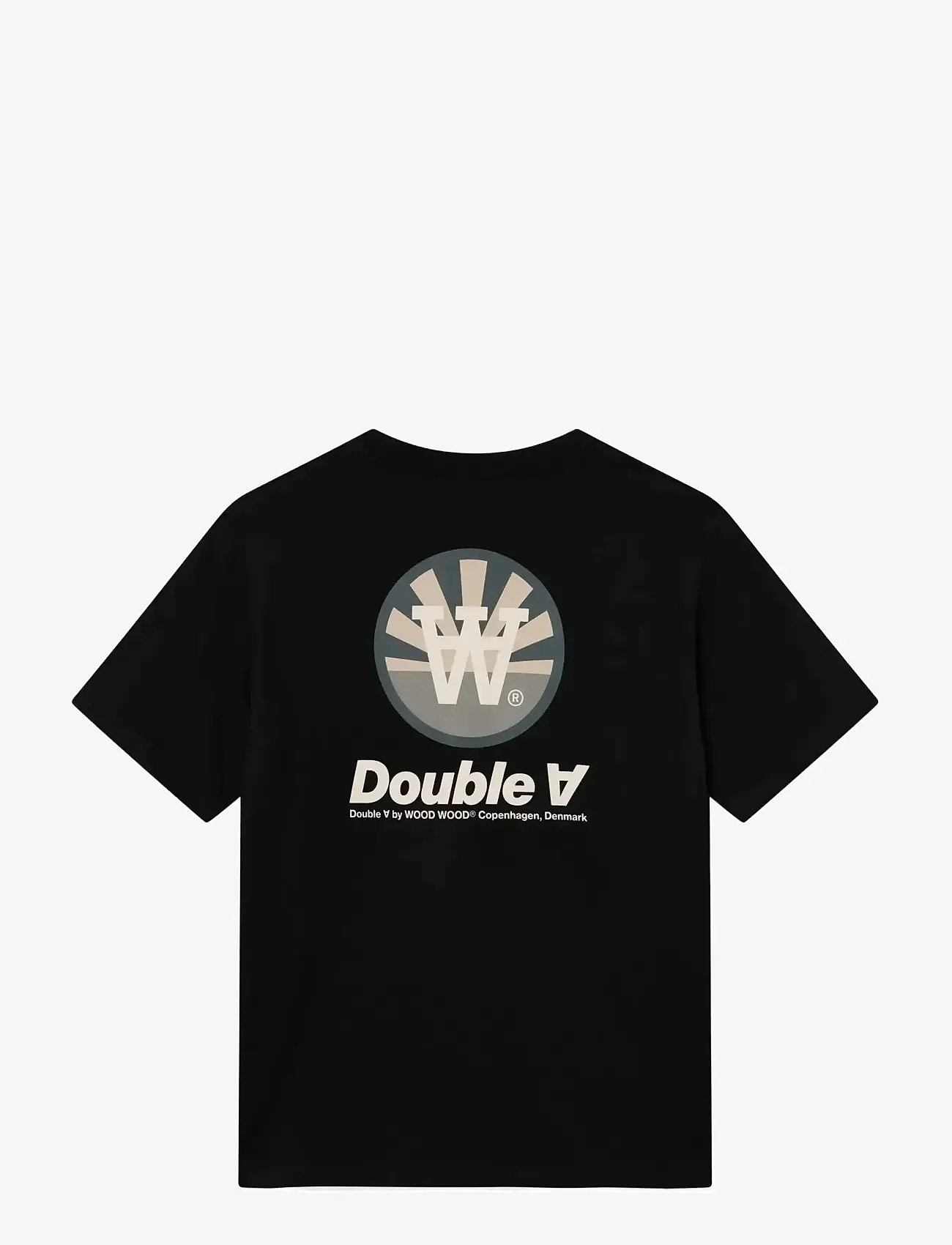 WOOD WOOD - WWAce tee doublesun 25220 - kurzärmelig - black - 2