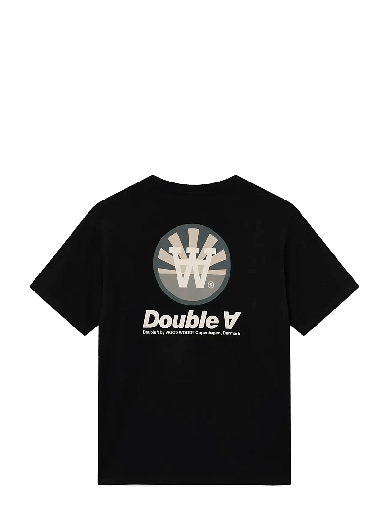 WOOD WOOD - WWAce tee doublesun 25220 - kurzärmelig - black - 2