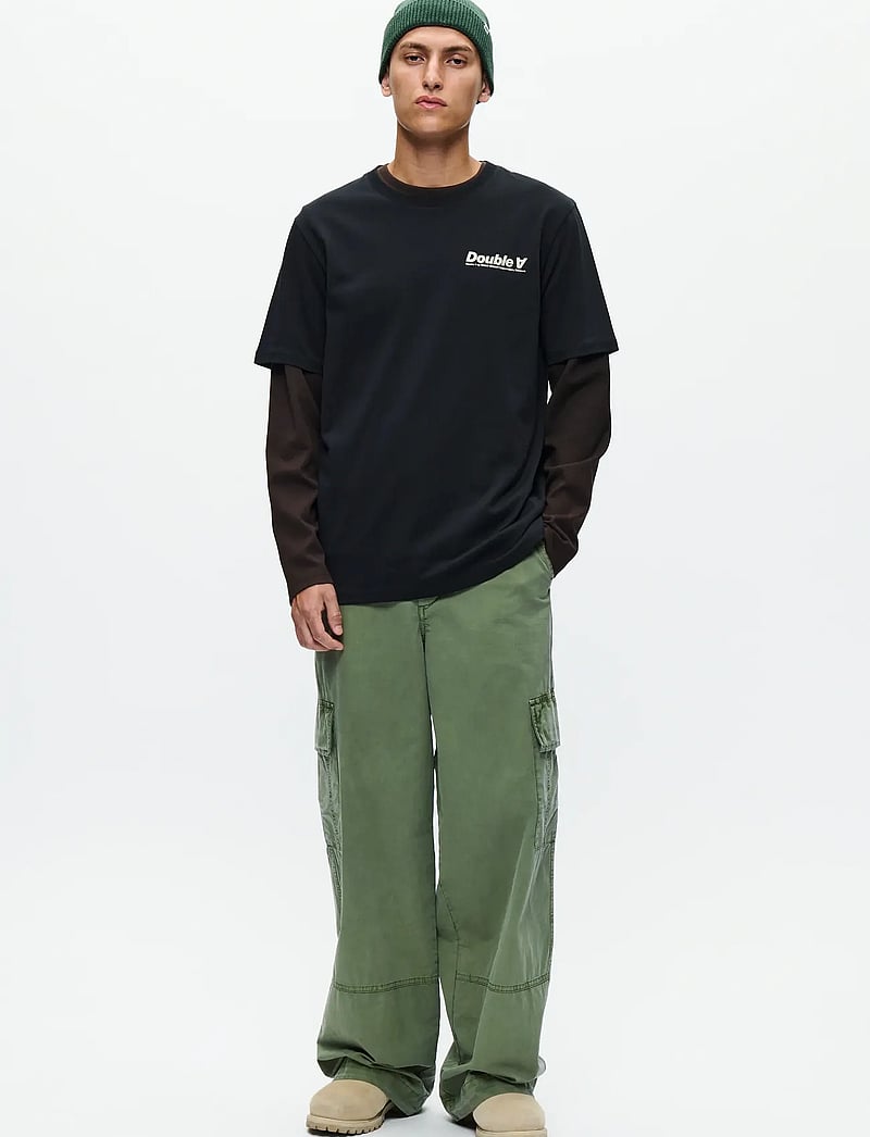 WOOD WOOD - WWAce tee doublesun 25220 - kurzärmelig - black - 3