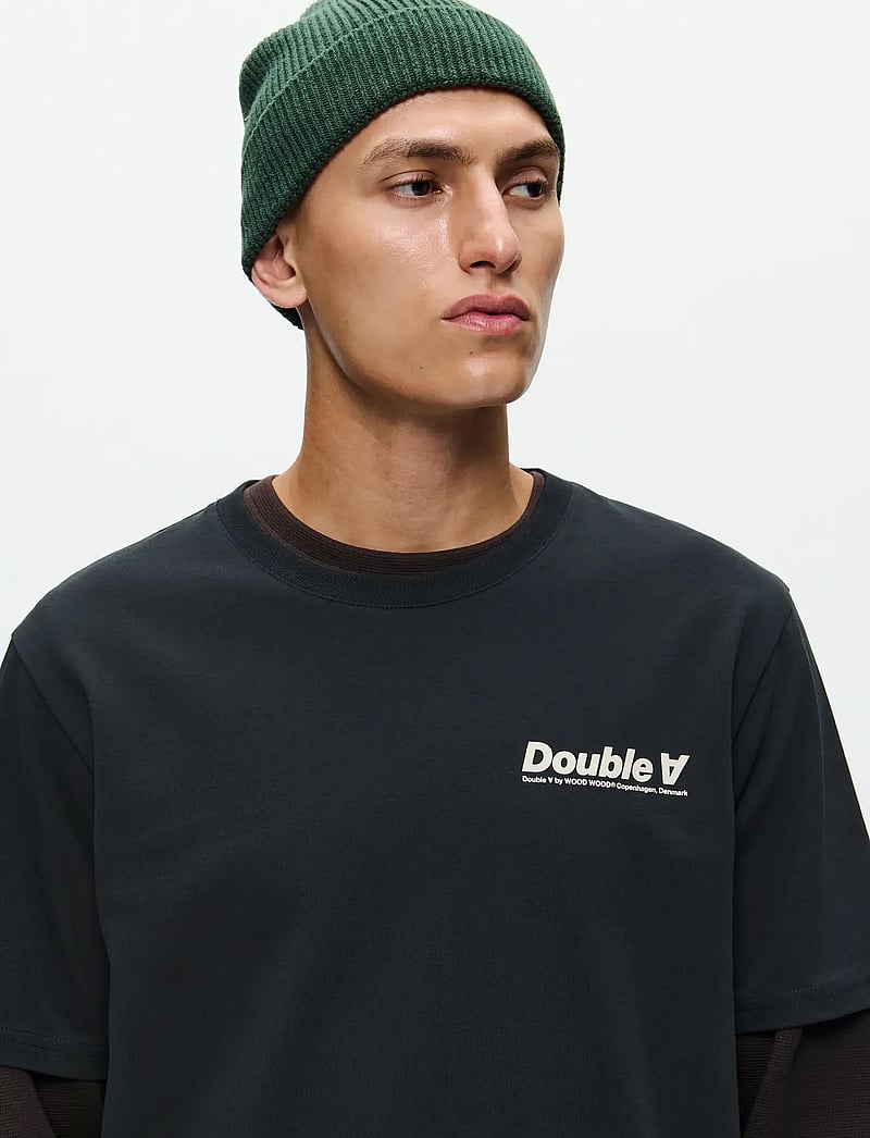 WOOD WOOD - WWAce tee doublesun 25220 - kurzärmelig - black - 4