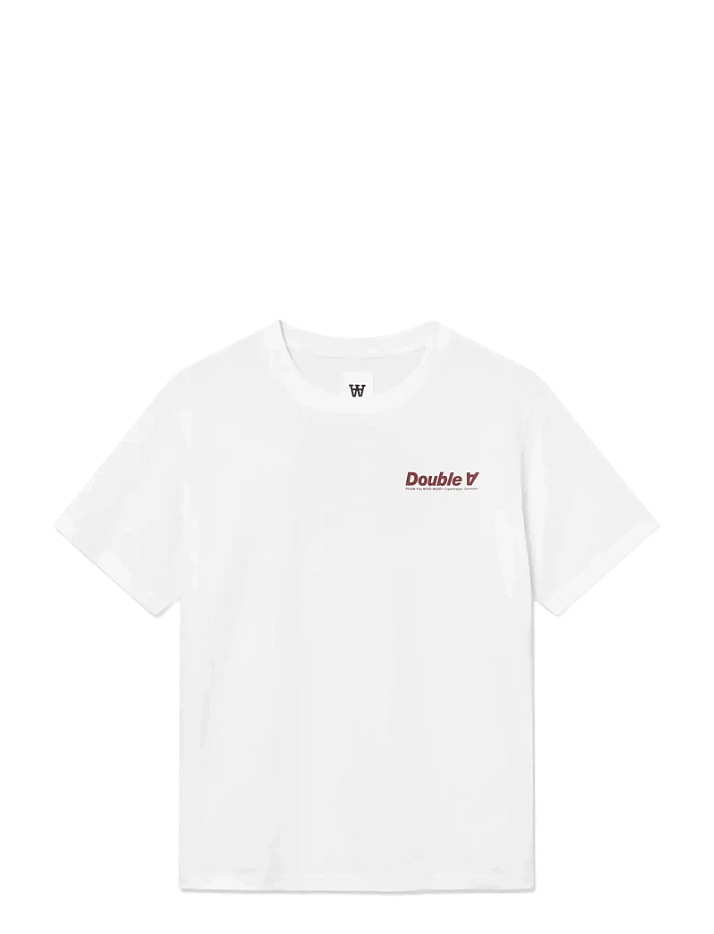 WOOD WOOD - WWAce tee doublesun 25220 - kortärmade t-shirts - bright white - 1